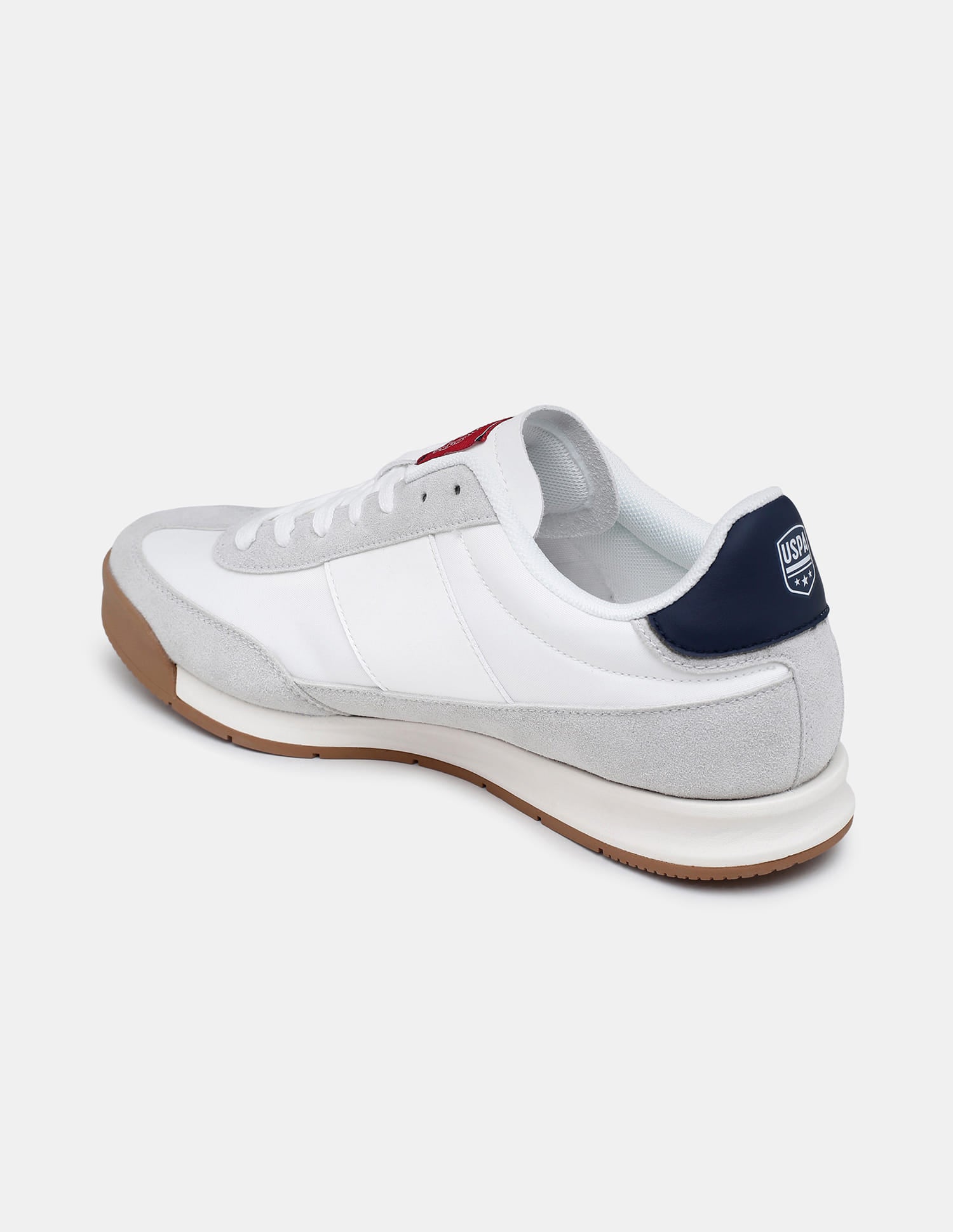 Colour Blocked Lace Ups Gallop Sneakers Off White - U.S. Polo Assn. India | Large
