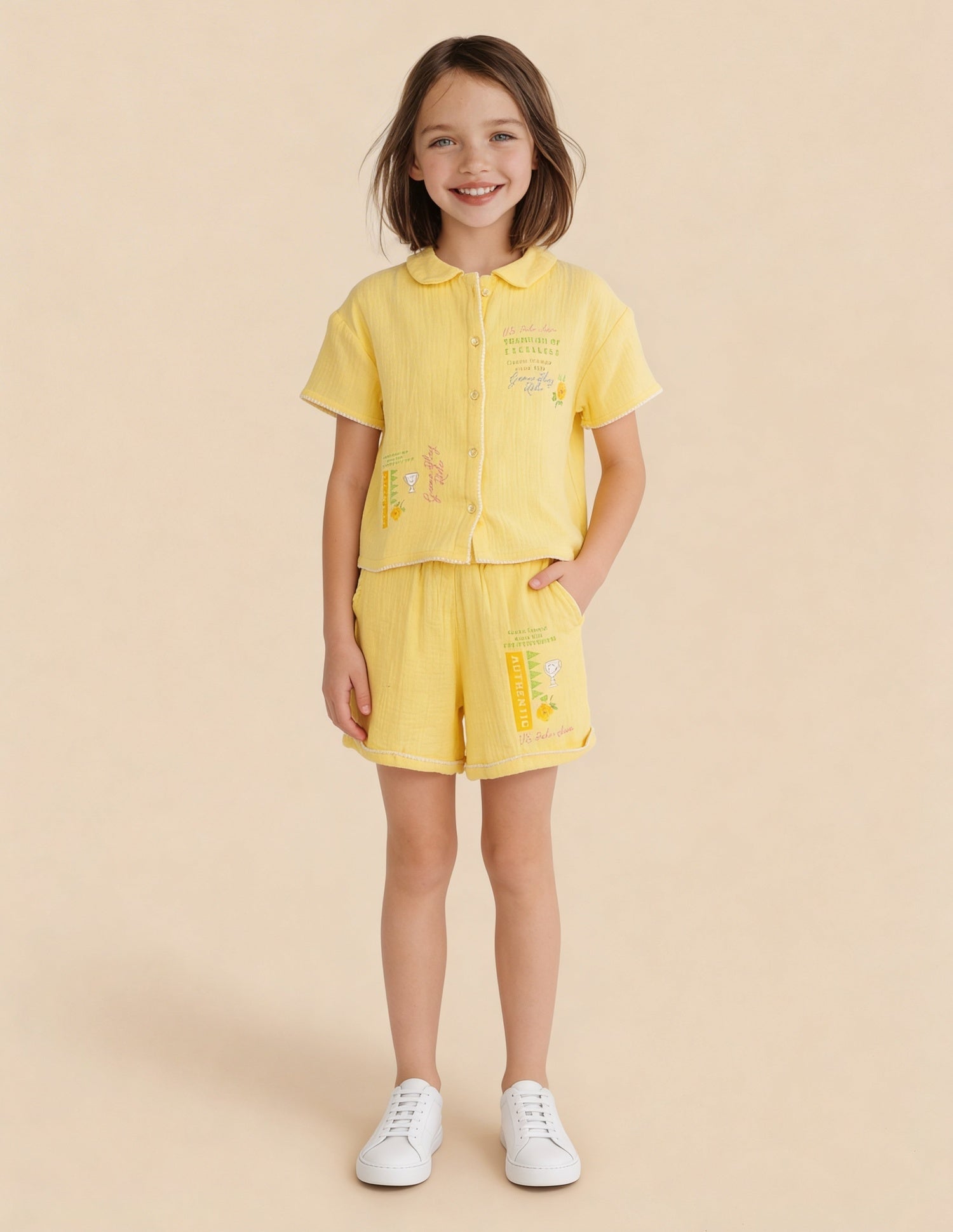 Graphic Printed Comfort Fit Top Yellow - U.S. Polo Assn. India | Large