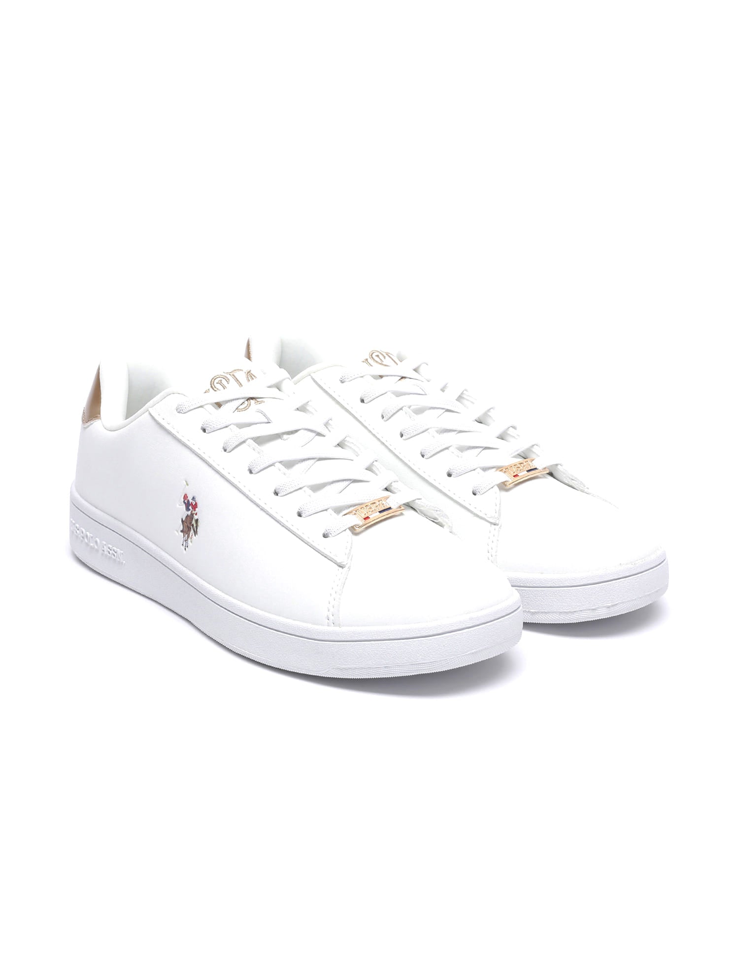 Women Metallic Logo Rylee 2.0 Sneakers Off-White - U.S. Polo Assn. India | Large