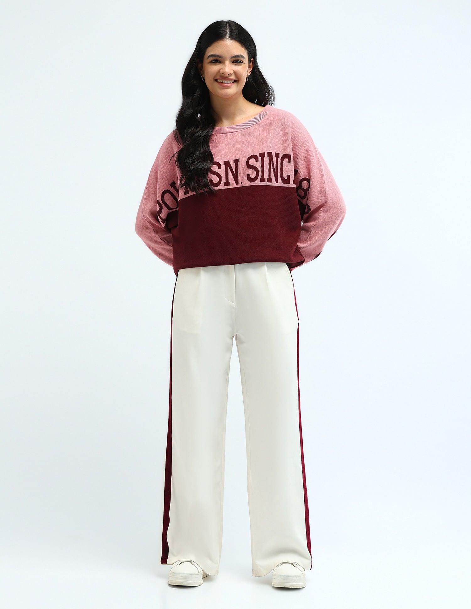 Raglan Sleeves Colour Blocked Sweater Multicolour - U.S. POLO ASSN. | Large