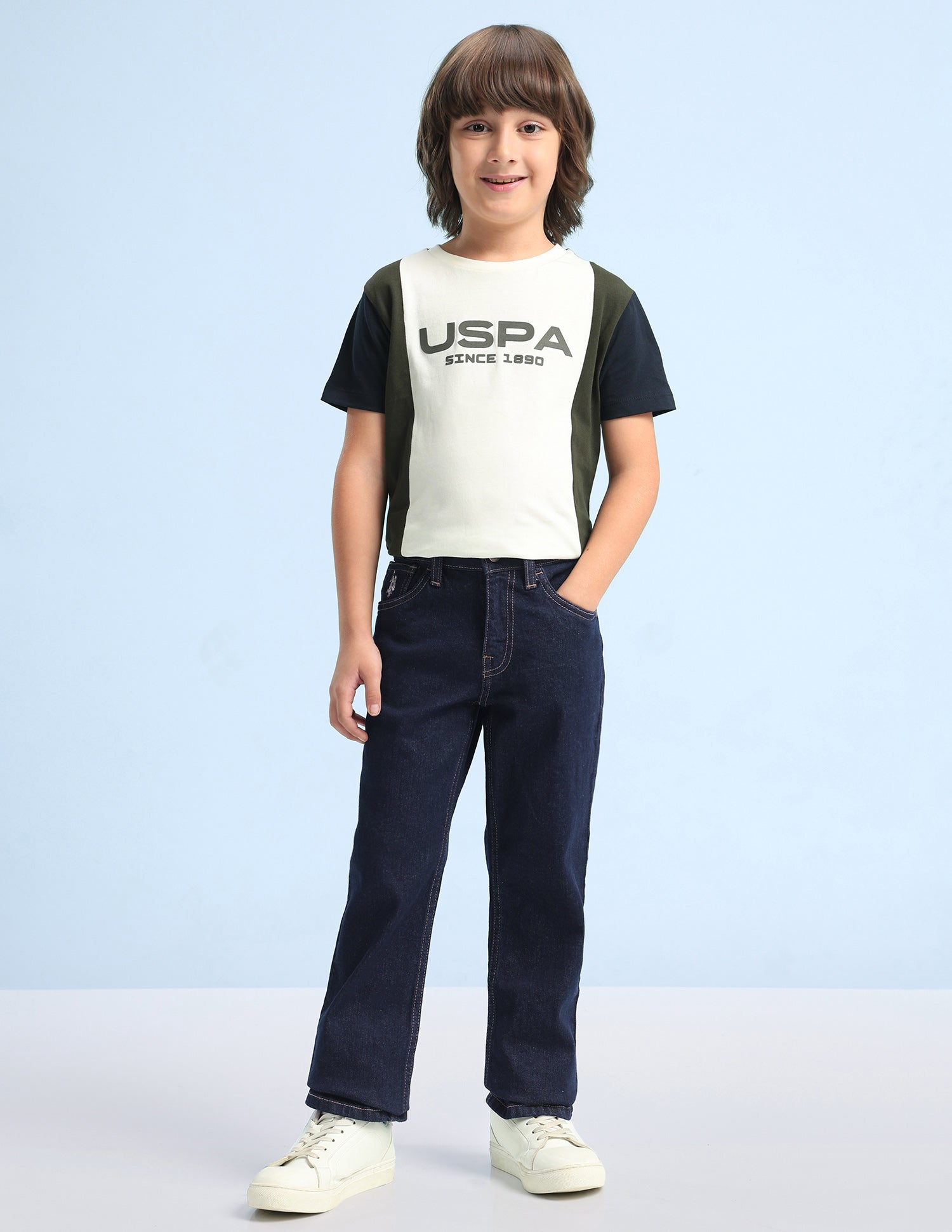 Mid Rise Slim Fit Jeans Dark Indigo - U.S. Polo Assn. India | Large