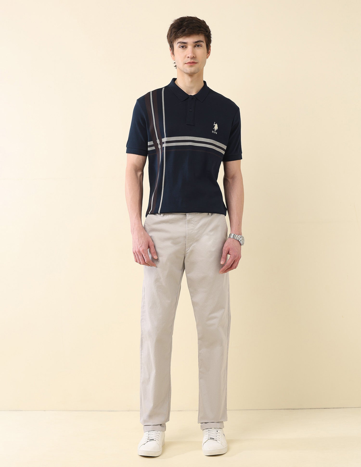 Slim Fit Classic Polo Shirt Navy - U.S. Polo Assn. India | Large