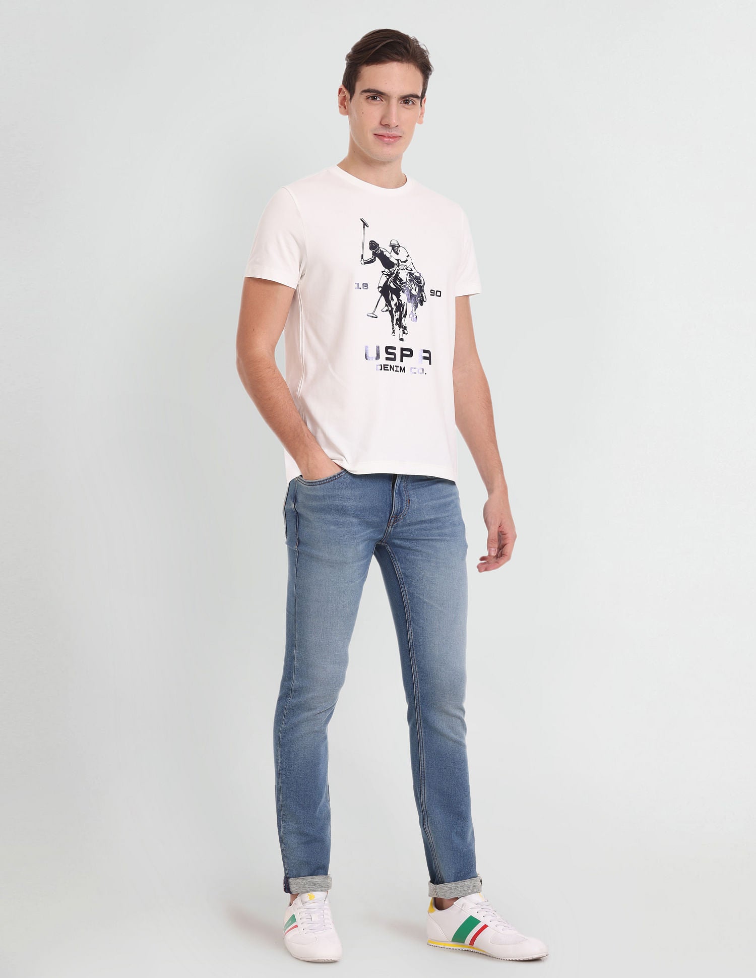 Regallo Skinny Super Soft Jeans Light Blue - U.S. POLO ASSN. | Large