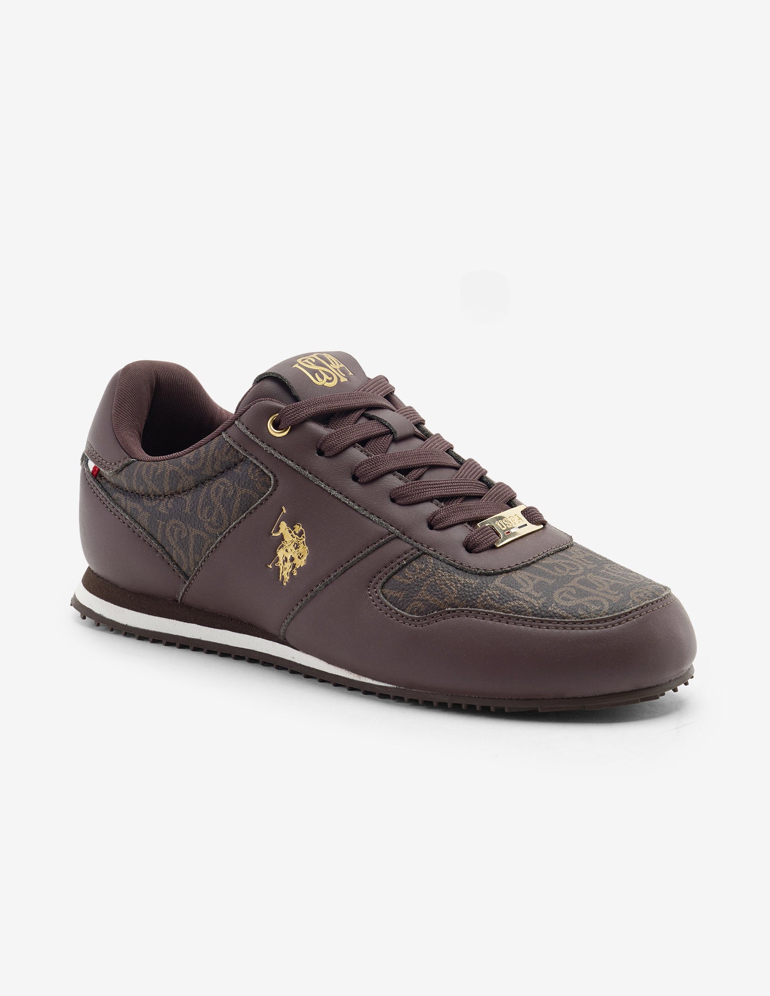Printed Jimena Sneakers Brown - U.S. Polo Assn. India | Large