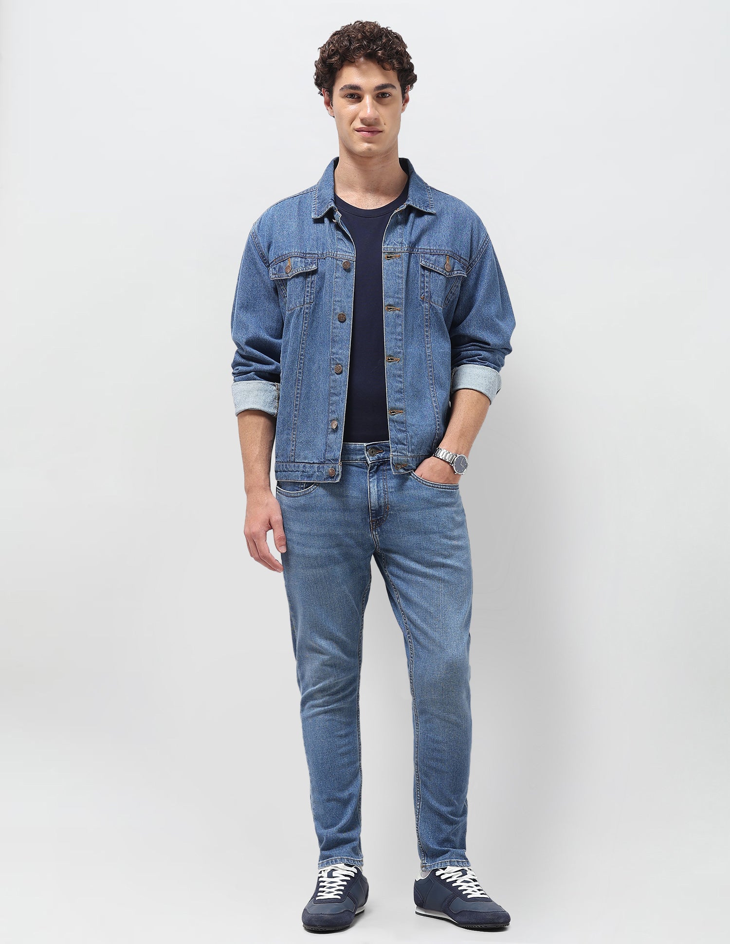 Henry Tapered Fit Blue Jeans Mid Blue - U.S. Polo Assn. India | Large