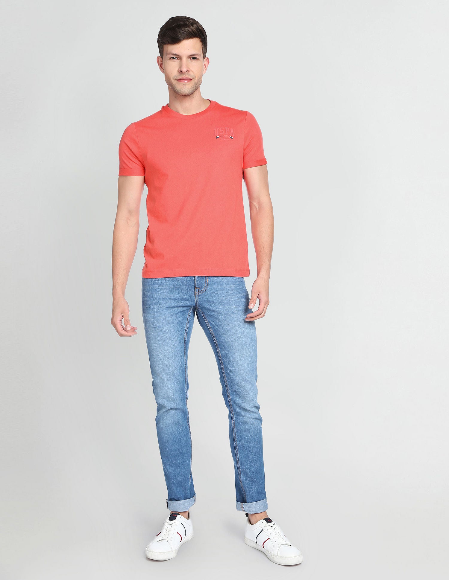 Iconic Solid T-Shirt Red - U.S. POLO ASSN. | Large