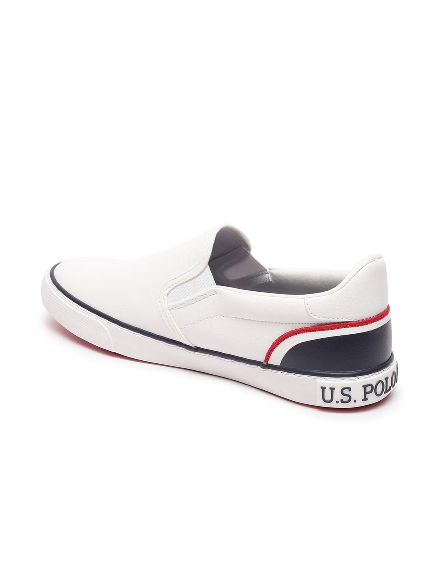 Men Colourblocked Timeo 3.0 Slip-On Shoes Off White - U.S. Polo Assn. India | Large
