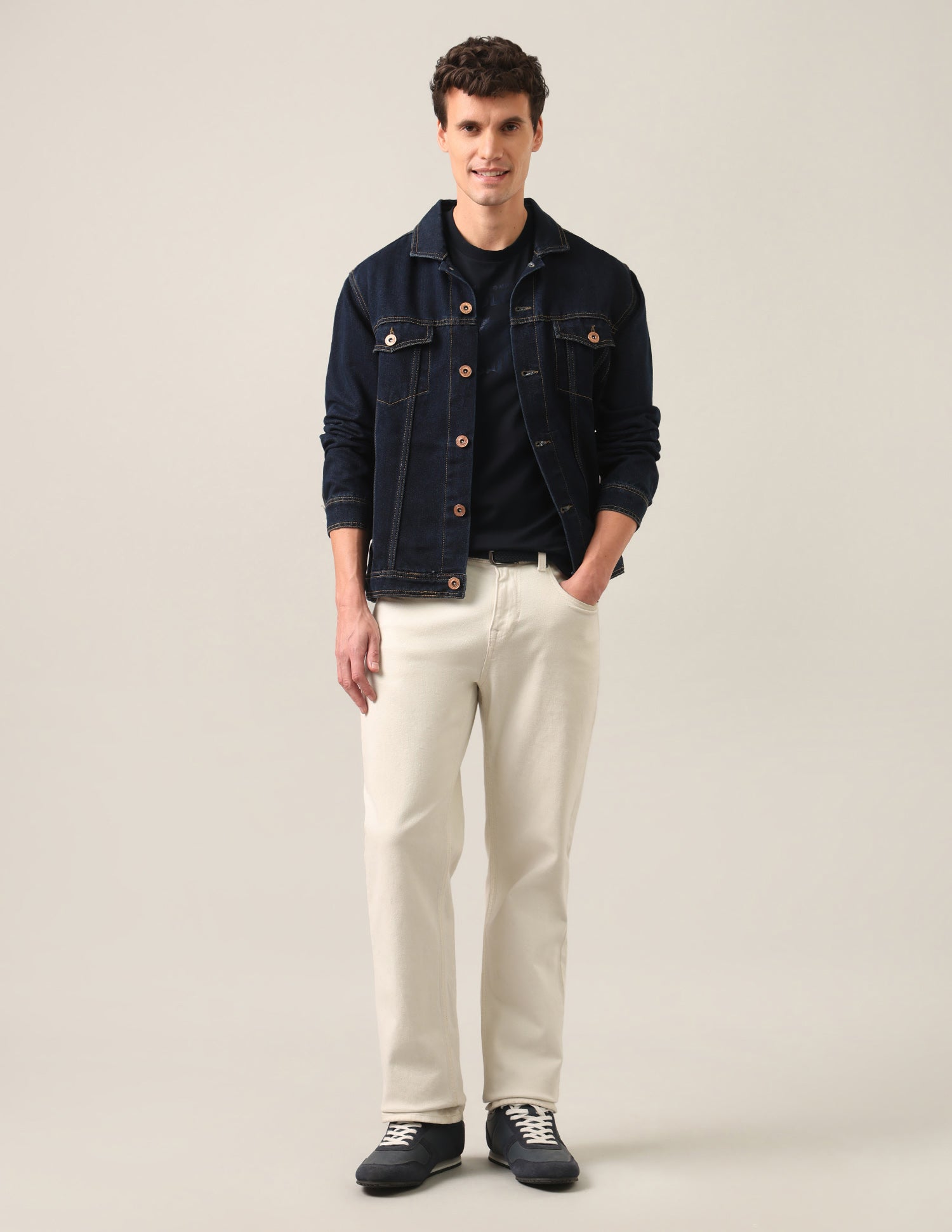 Graphic Brand Printed Slim Fit T-Shirt Navy - U.S. Polo Assn. India | Large