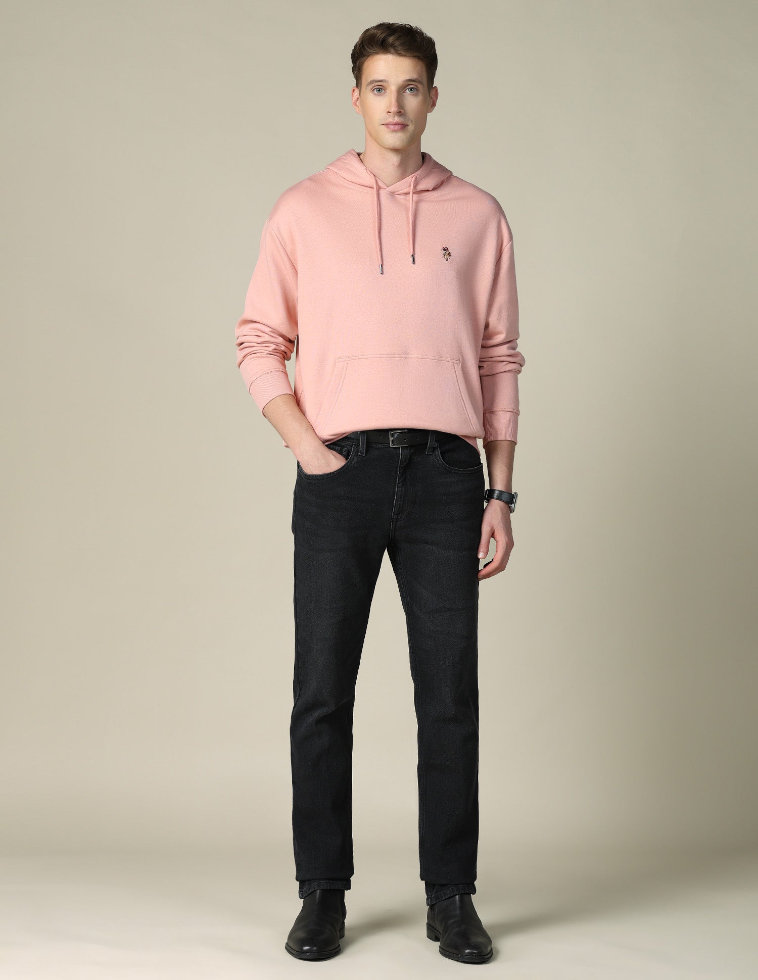 Solid Relaxed Fit Sweatshirt Medium Pink - U.S. POLO ASSN. | Large