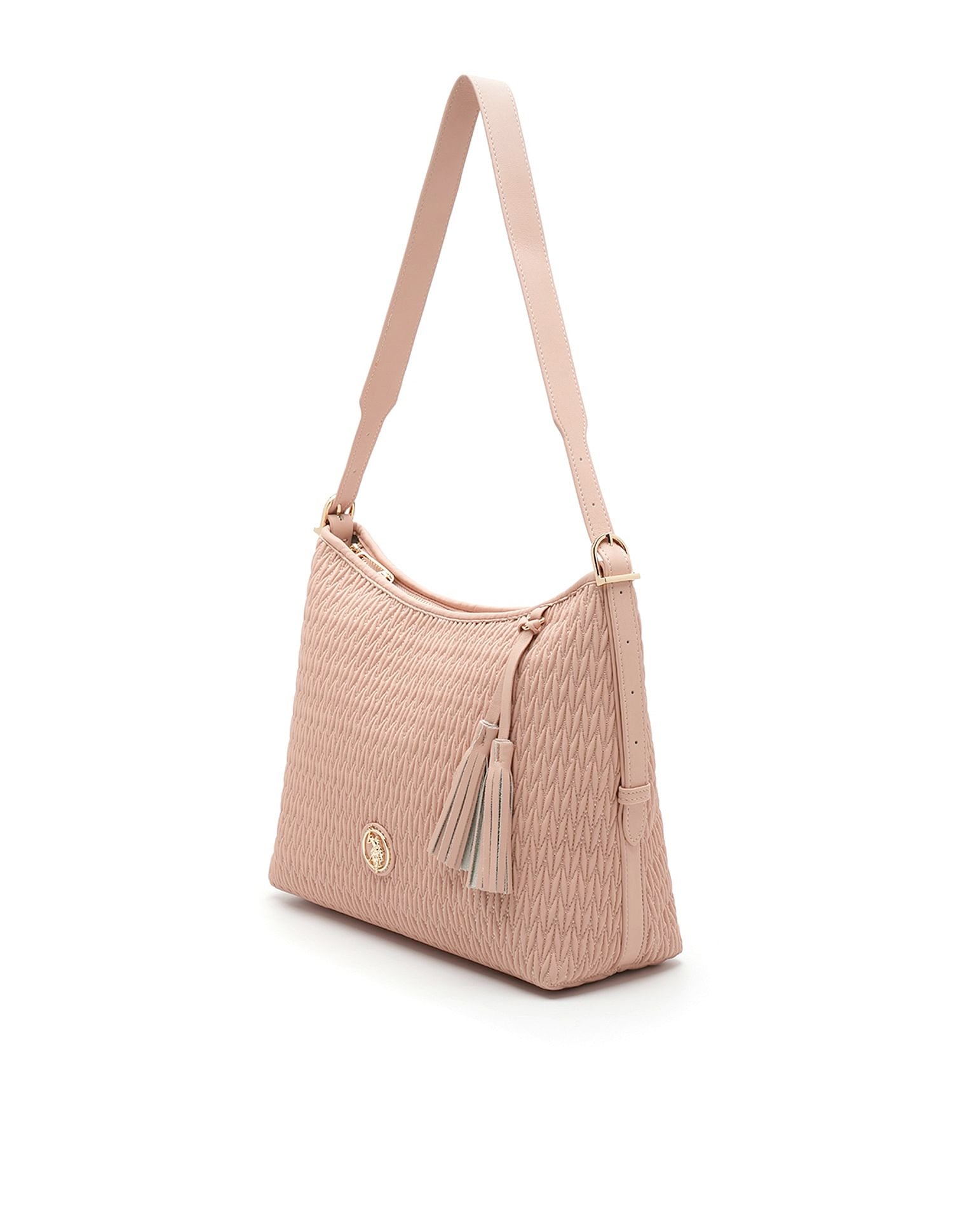 Bridget Textured Hangbag Nude - U.S. POLO ASSN. | Large