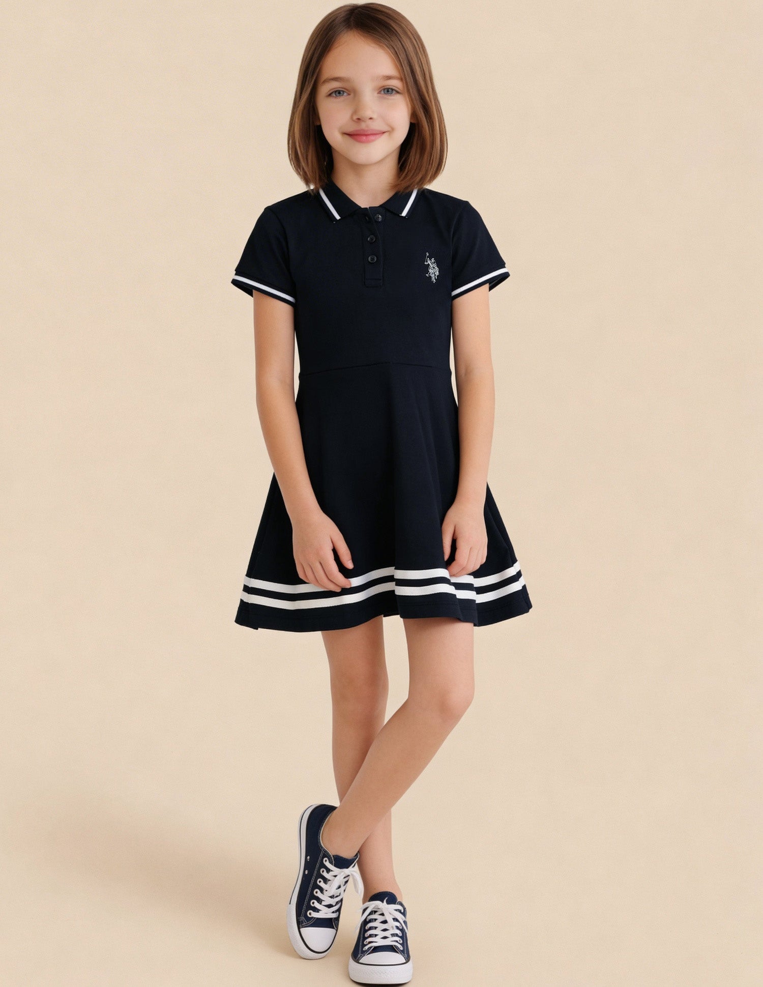 Solid Skater Dress Navy - U.S. Polo Assn. India | Large
