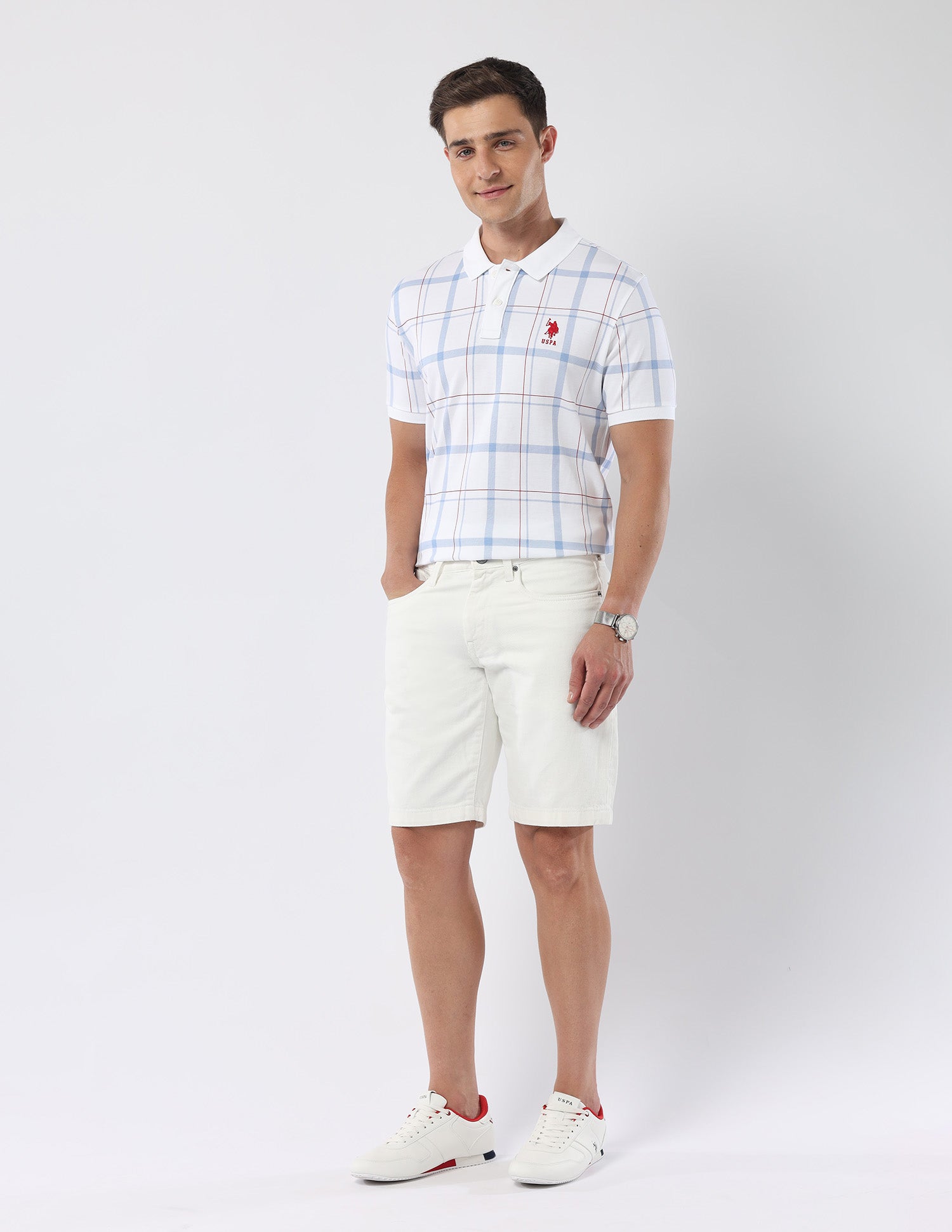 Pure Cotton 135 Anniversary Polo Shirt White - U.S. Polo Assn. India | Large