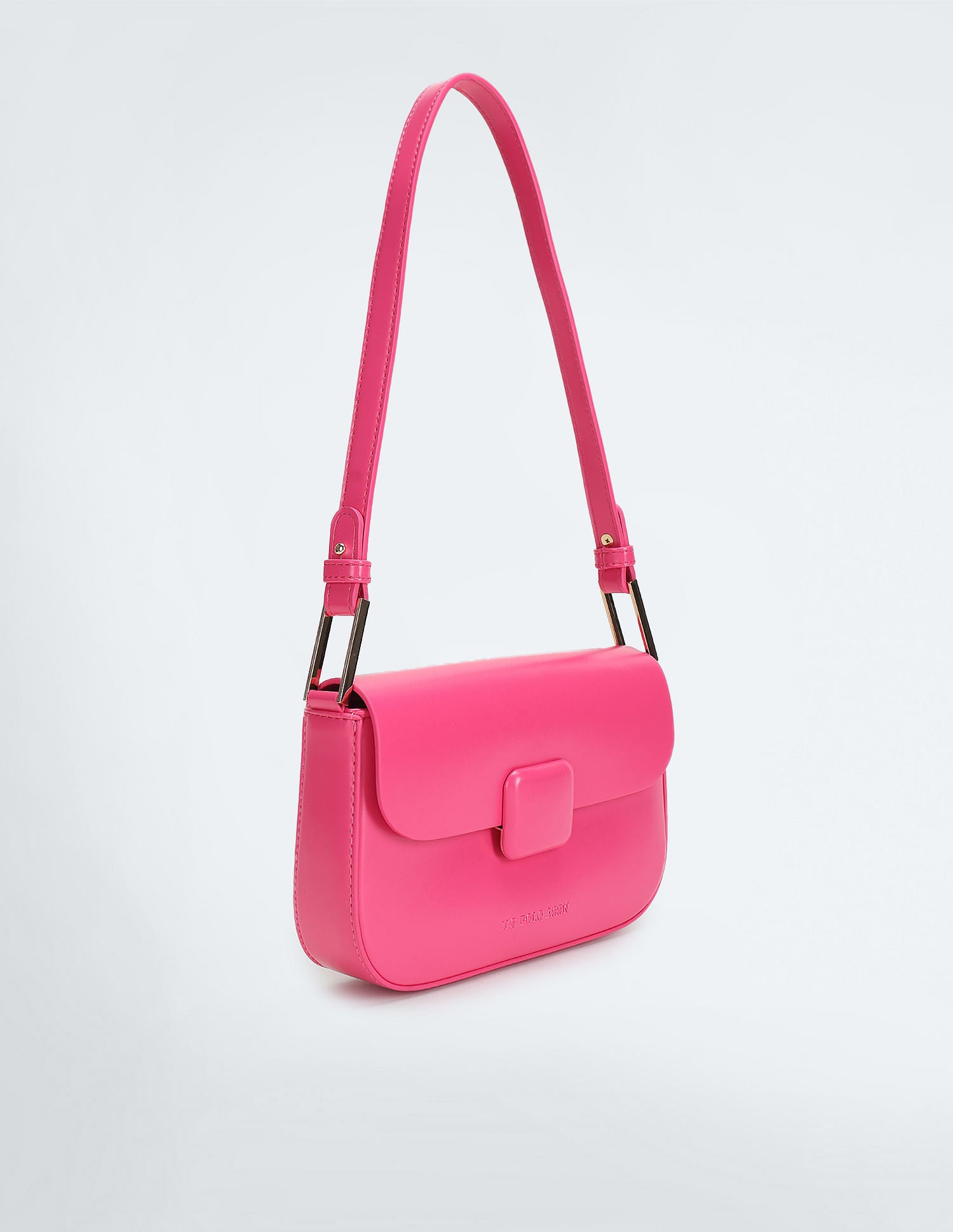 City Girl Solid Sling Bag Pink - U.S. POLO ASSN. | Large