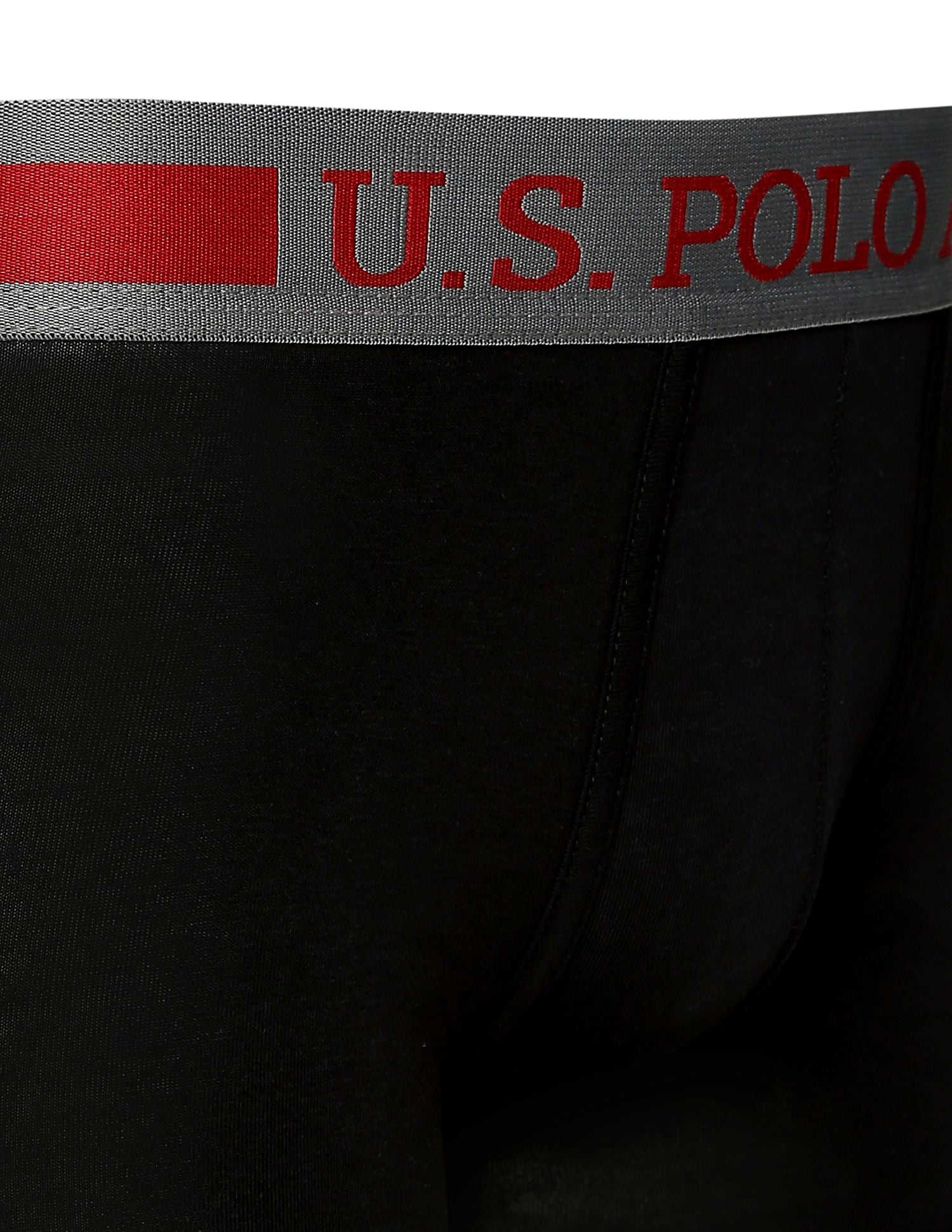 Cotton Spandex Solid I101 Premium Trunks - Pack Of 1 Black - U.S. POLO ASSN. | Large