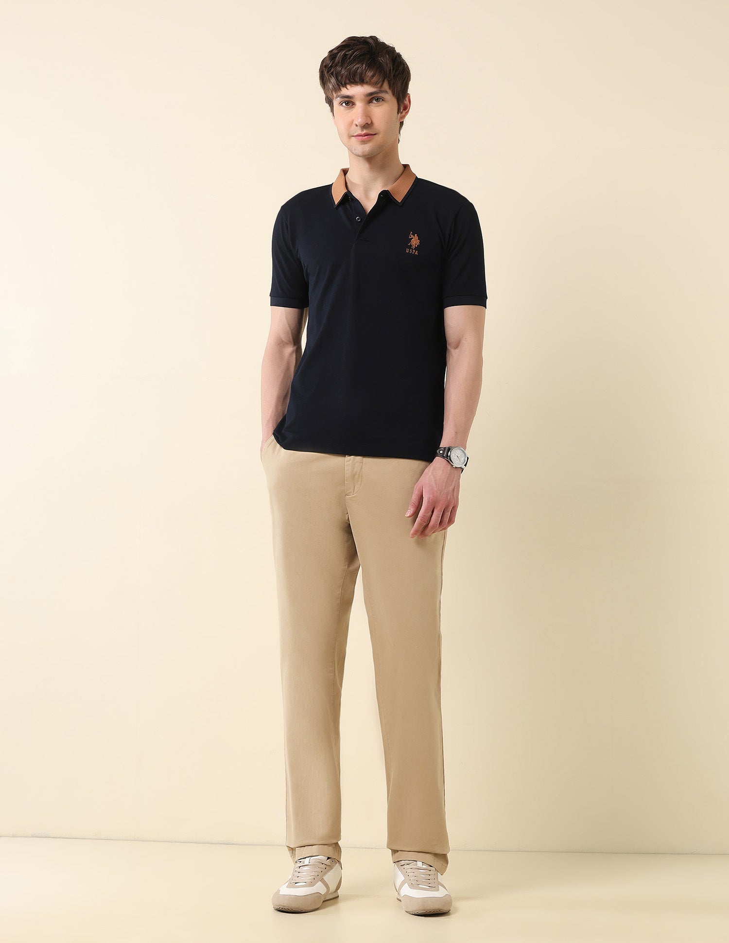 Slim Fit Classic Polo Shirt Navy - U.S. Polo Assn. India | Large
