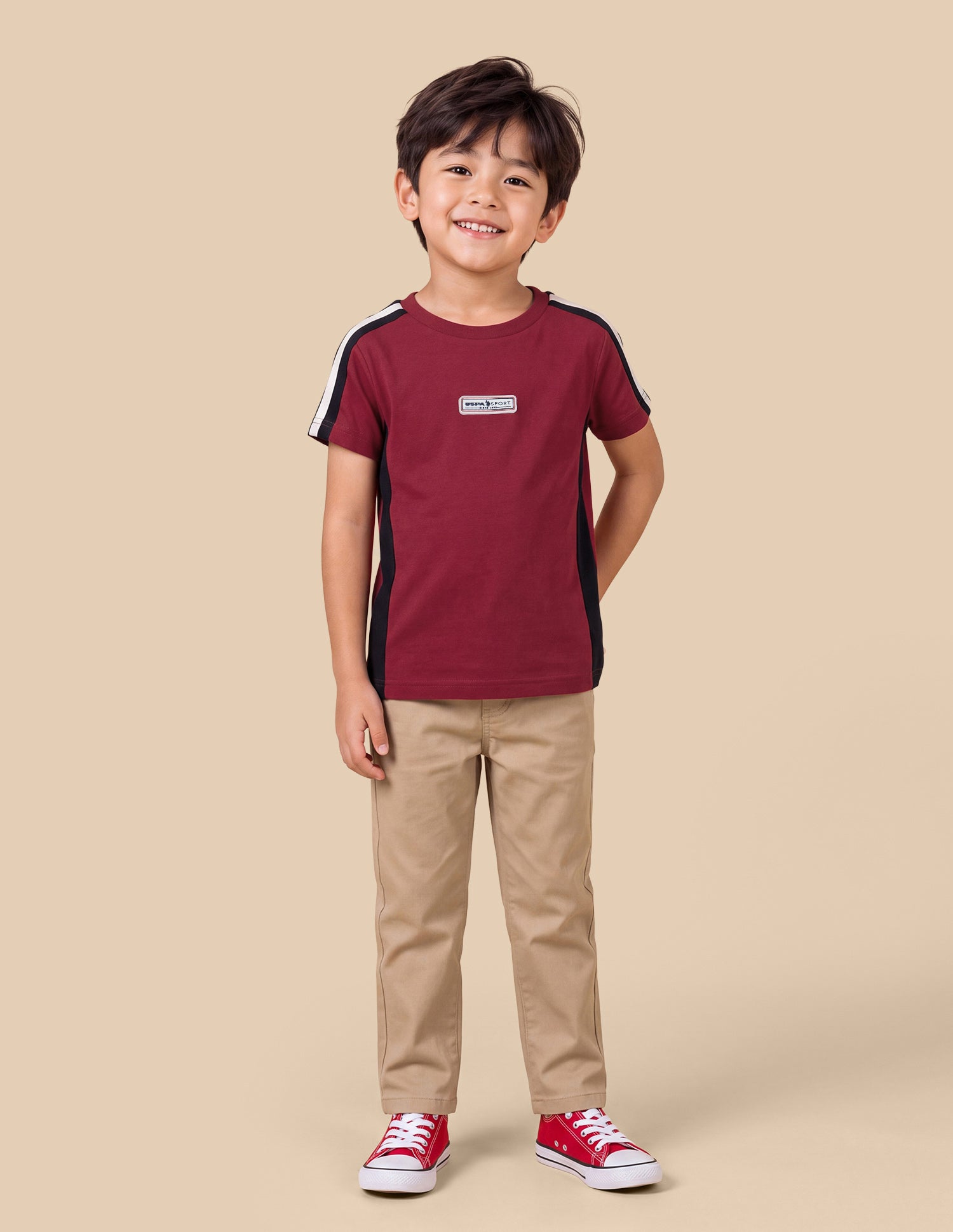 Solid Regular Fit T-Shirt Red - U.S. Polo Assn. India | Large