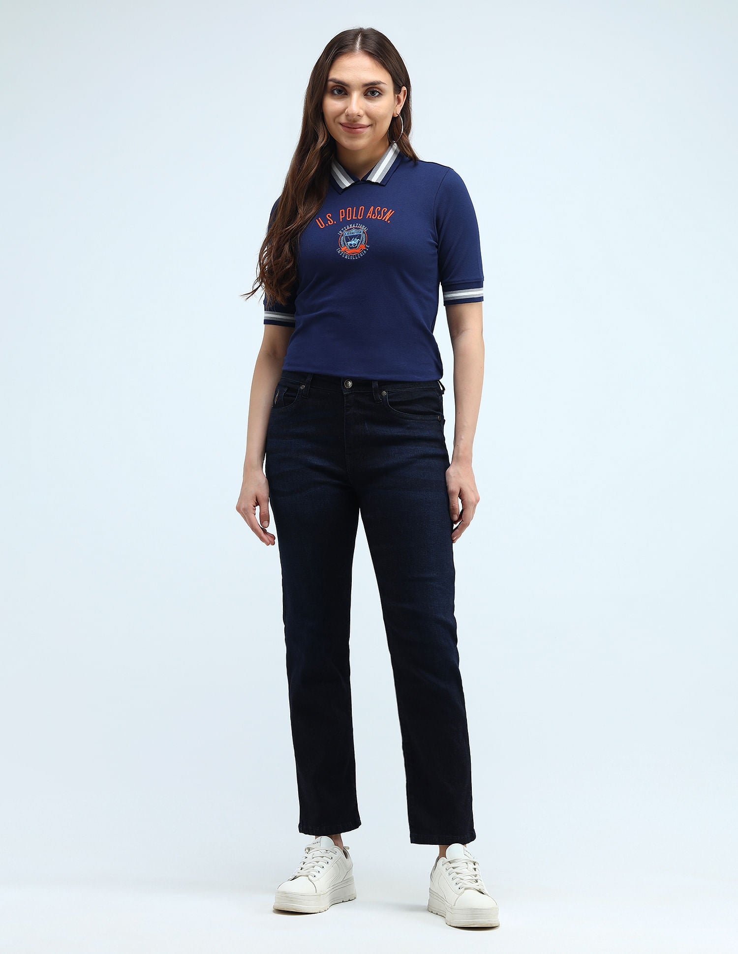 Varsity Logo Polo Shirt Navy - U.S. Polo Assn. India | Large