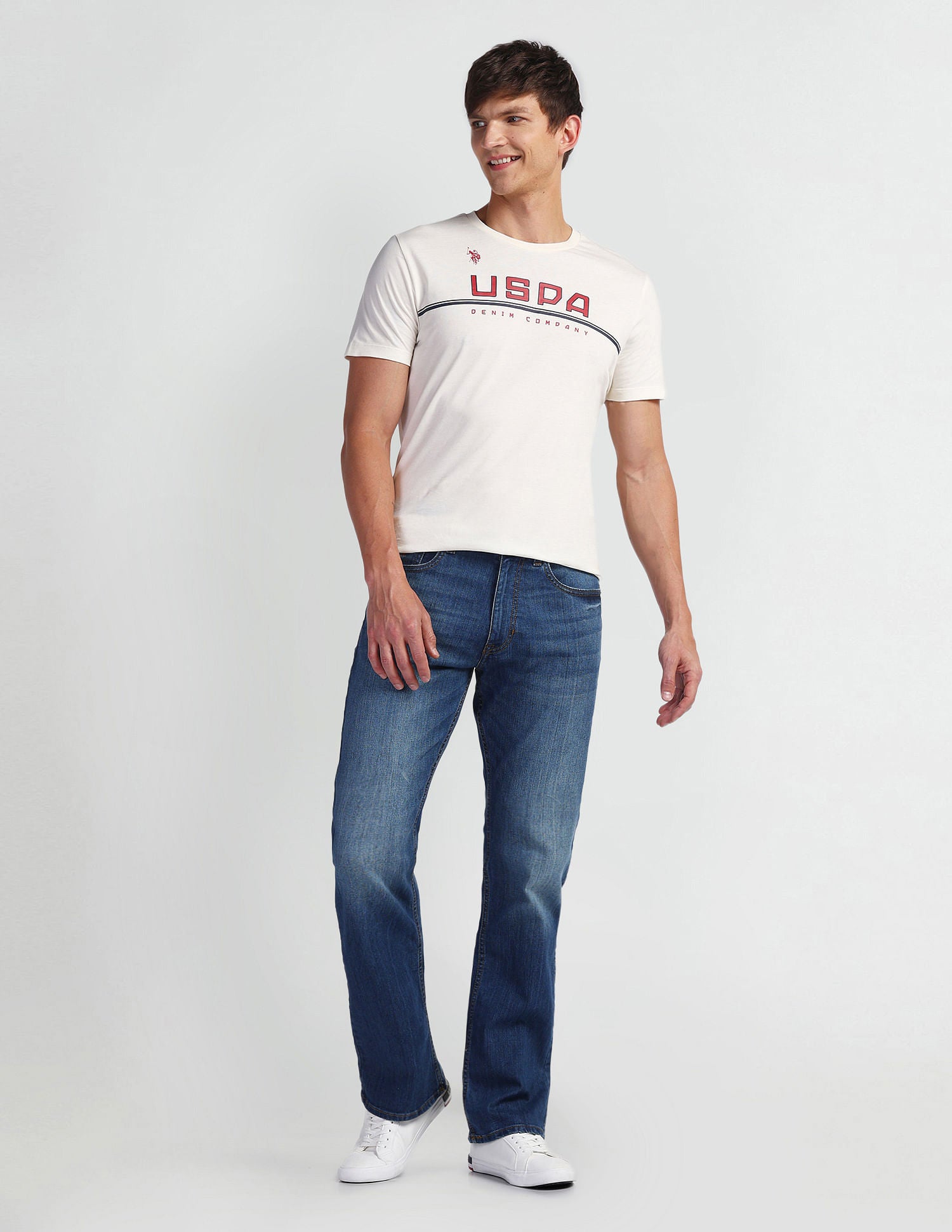 Connor Boot Cut Blue Jeans Blue - U.S. Polo Assn. India | Large