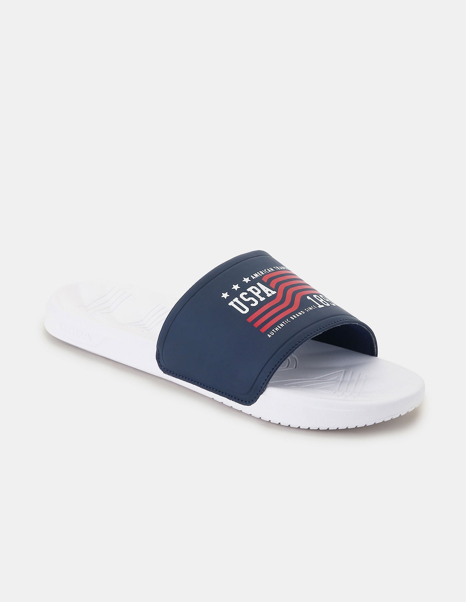 Men Axer Open Toe Slippers White - U.S. POLO ASSN. | Large