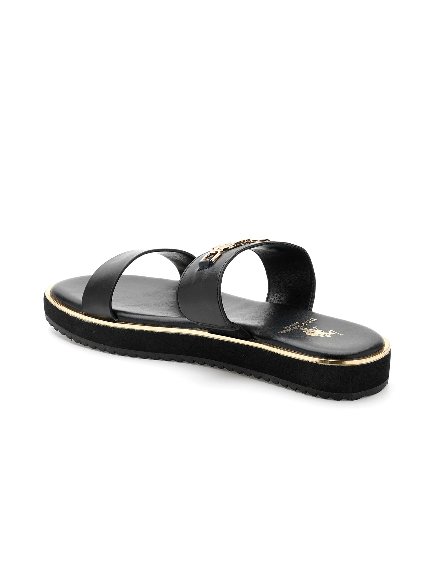 Comfort EVA Flat Cinzia Sandals Black - U.S. POLO ASSN. | Large