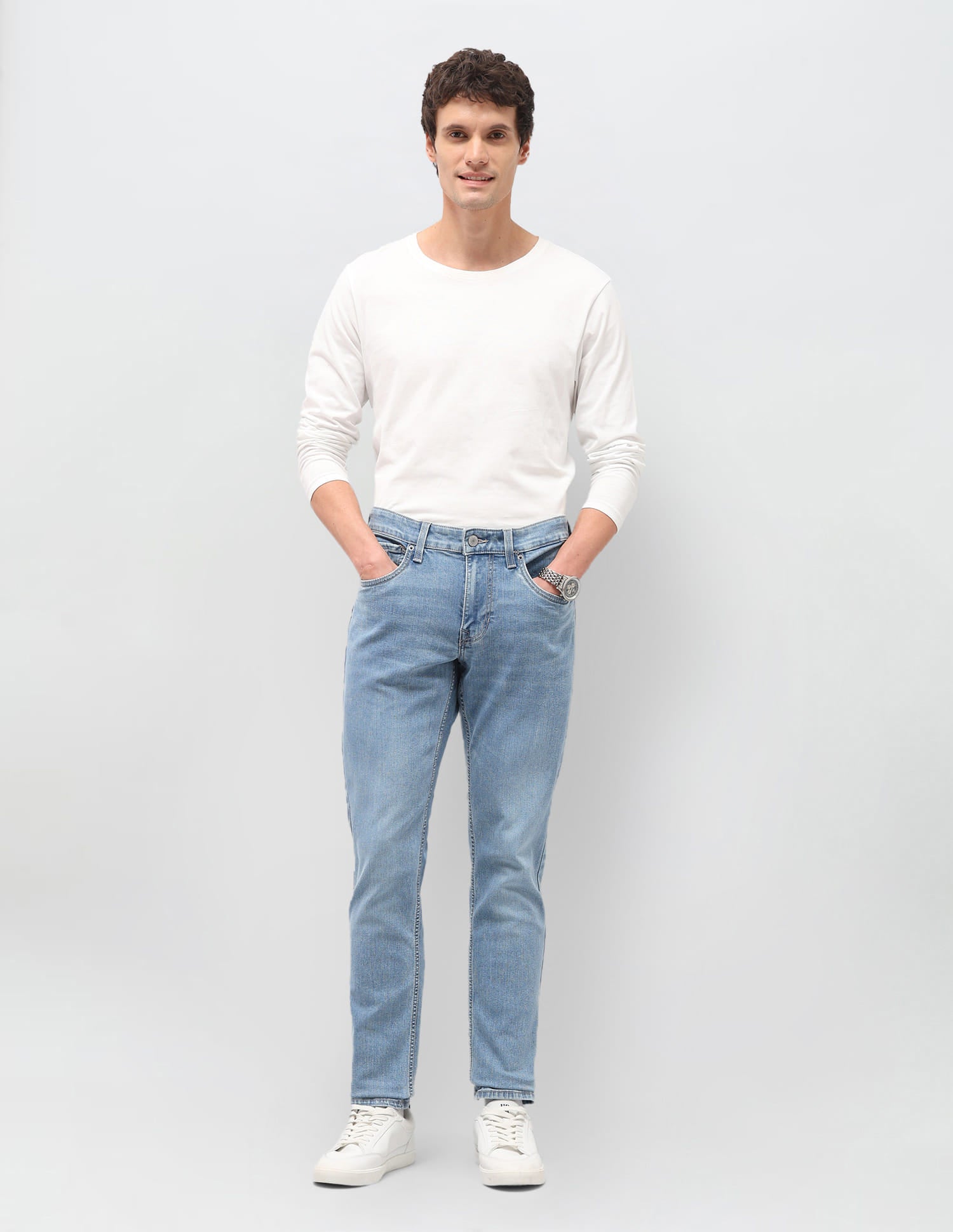 Solid Slim Fit Jeans Blue - U.S. Polo Assn. India | Large