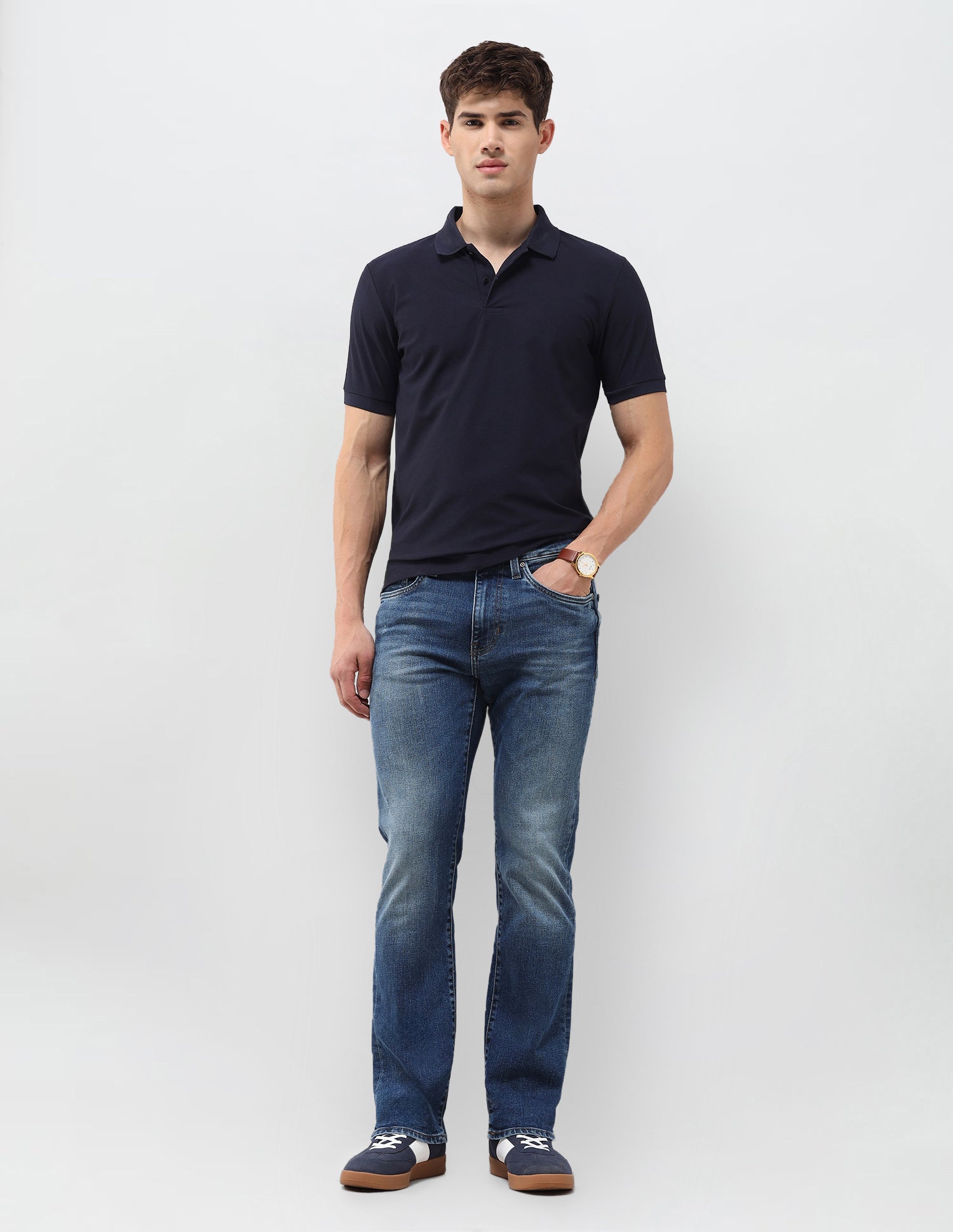Harold Slim Straight Fit Blue Jeans Dark Blue - U.S. Polo Assn. India | Large