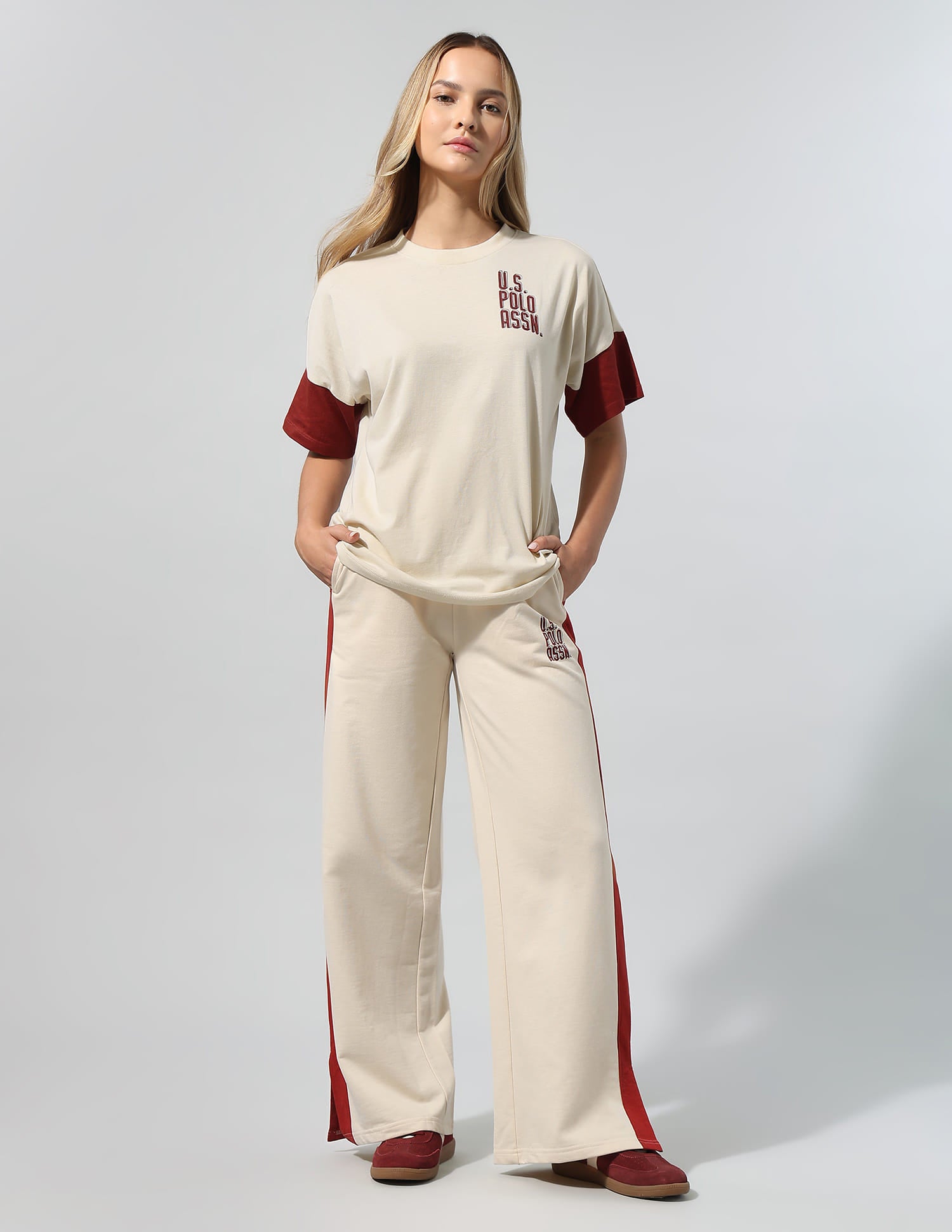 Brand Printed Relaxed T-Shirt White - U.S. Polo Assn. India | Large