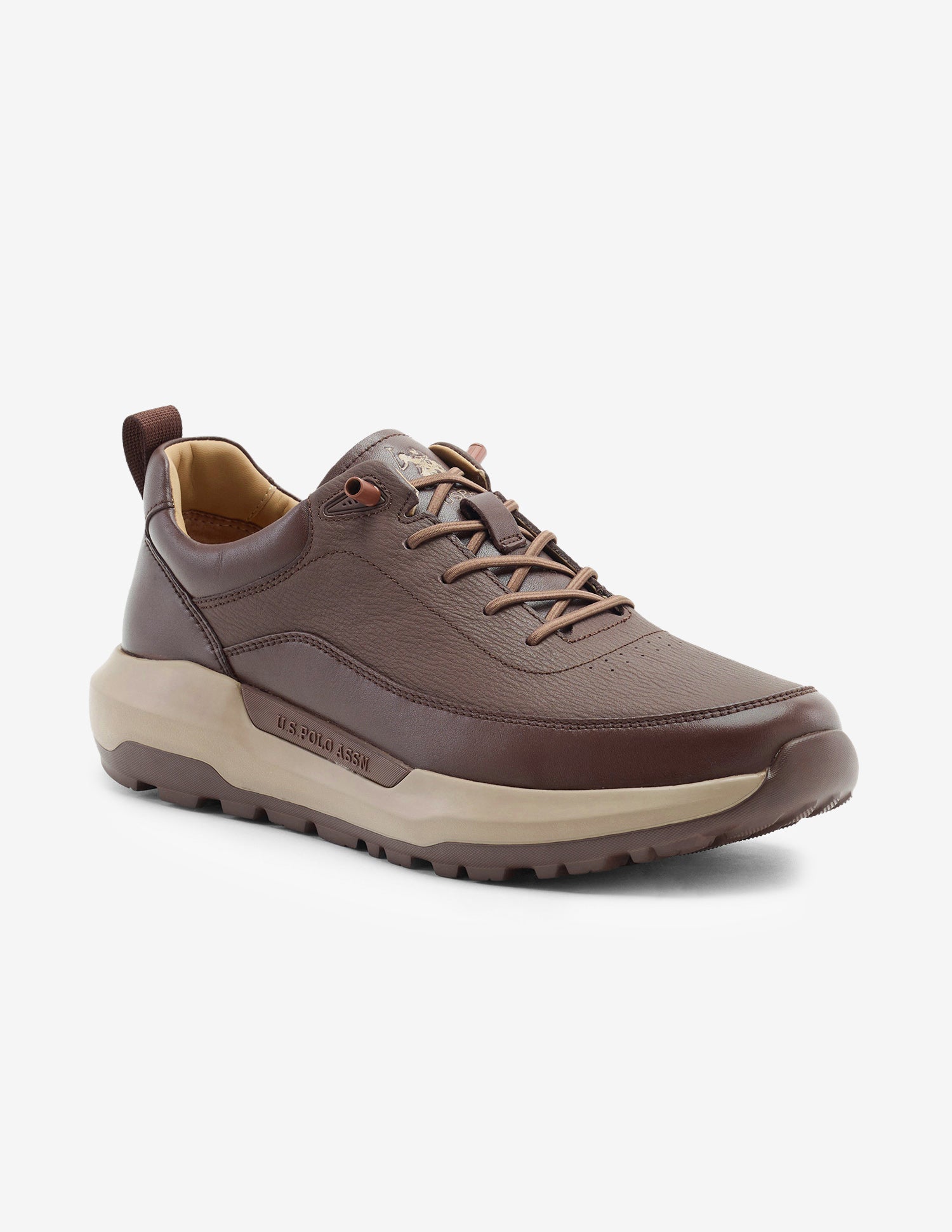 Round Toe Lace Ups Ansel 2.0 Sneakers Dark Brown - U.S. Polo Assn. India | Large