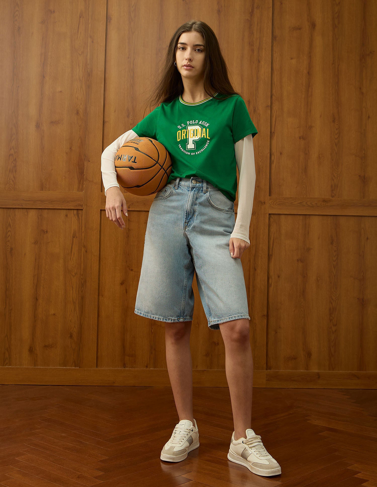 Regular Fit Brand Printed T-Shirt Green - U.S. POLO ASSN. | Large