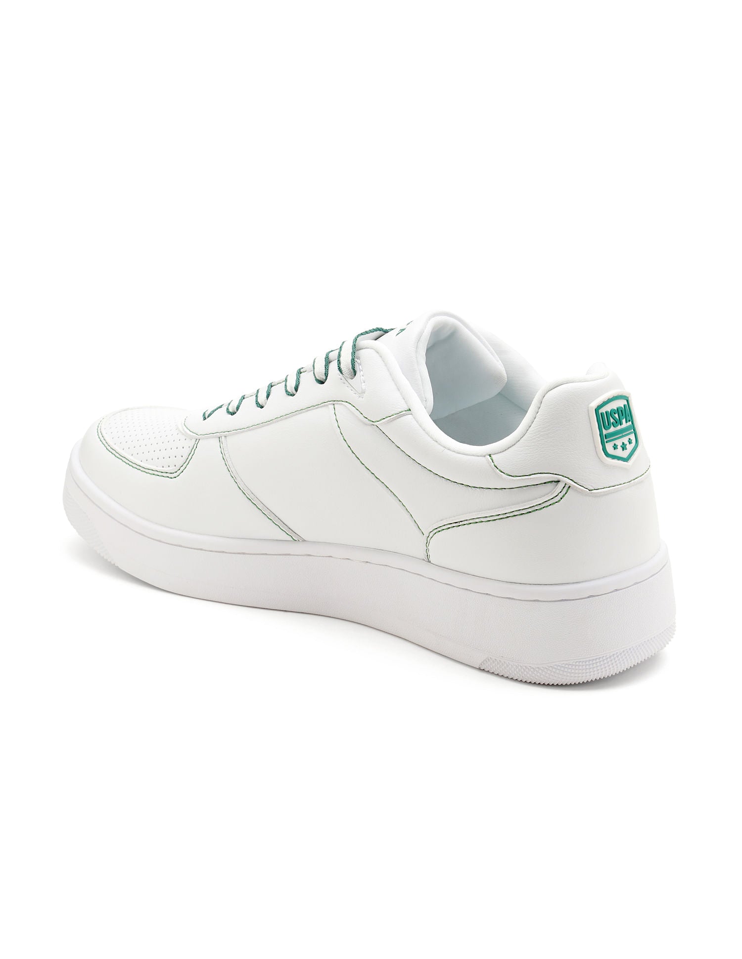 Men Kodiak White Retro Court Sneakers White - U.S. Polo Assn. India | Large