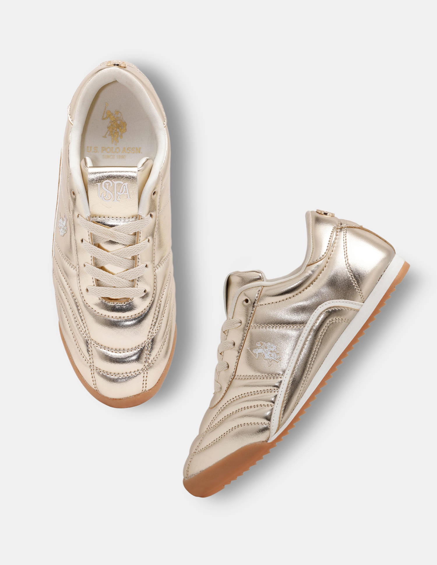 Ellery Retro Sneakers Shoes Gold - U.S. Polo Assn. India | Large