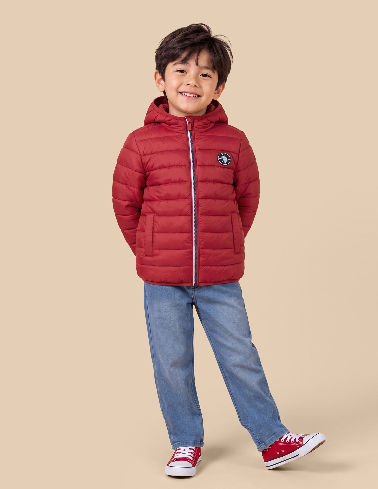 UKJCKO0071 Me Red Boys Jackets Red - U.S. Polo Assn. India | Large