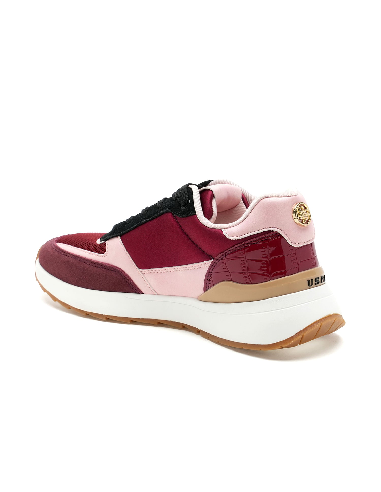 Women Colour Block Carrie Sneakers Maroon - U.S. Polo Assn. India | Large