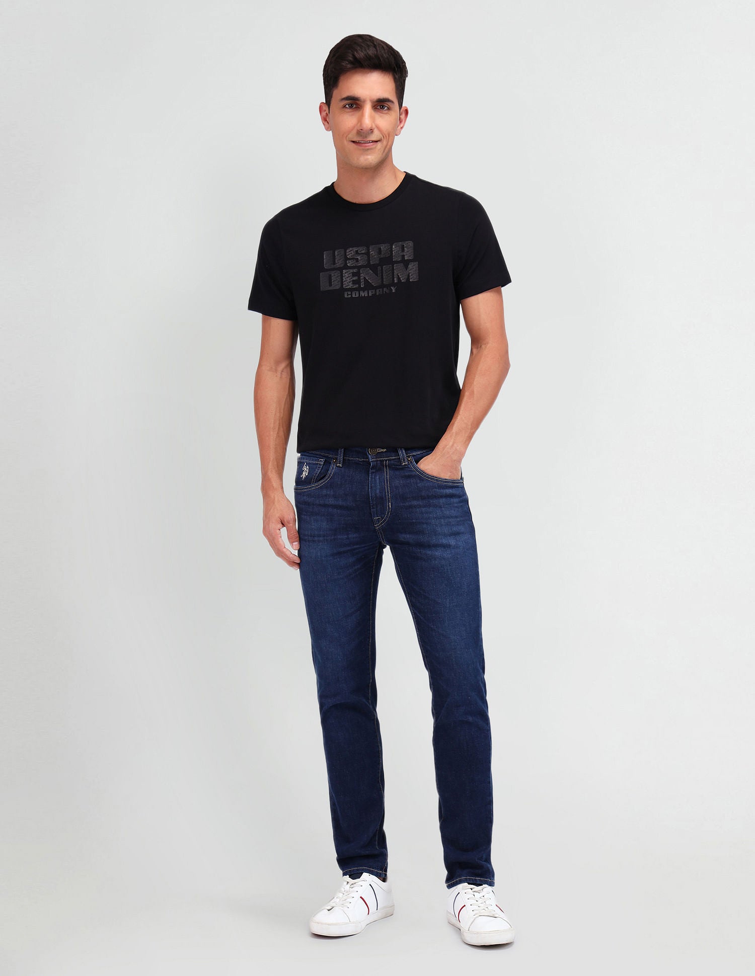 Regallo Skinny Fit Jeans Blue - U.S. Polo Assn. India | Large