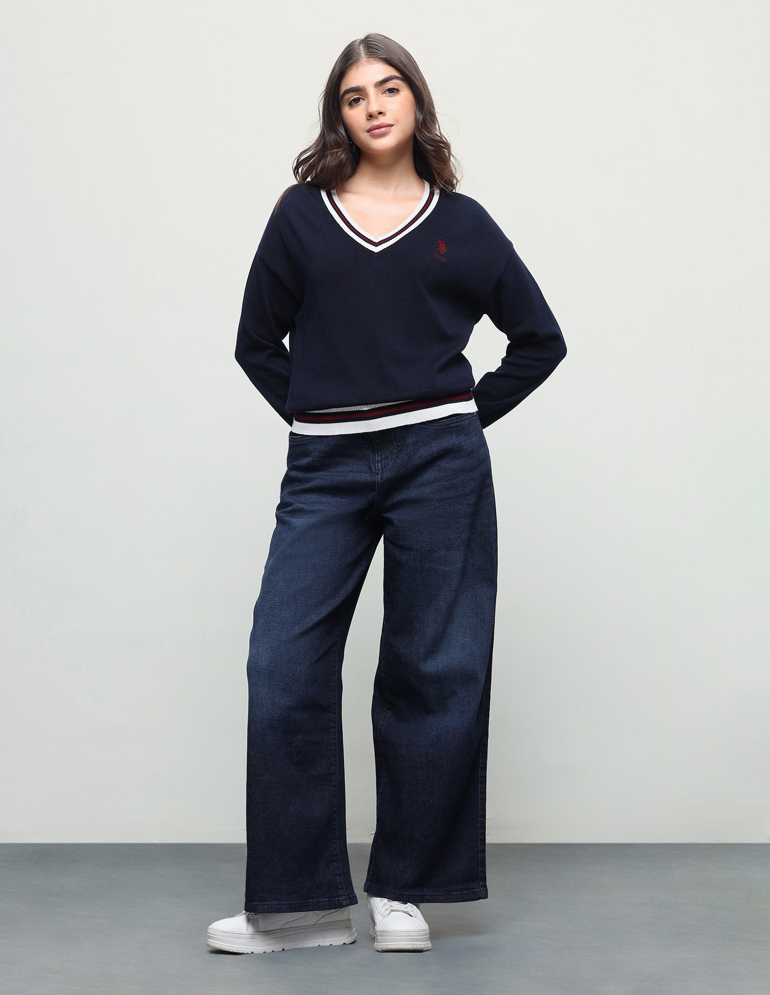 Baggy Fit Blue Jeans Blue - U.S. Polo Assn. India | Large