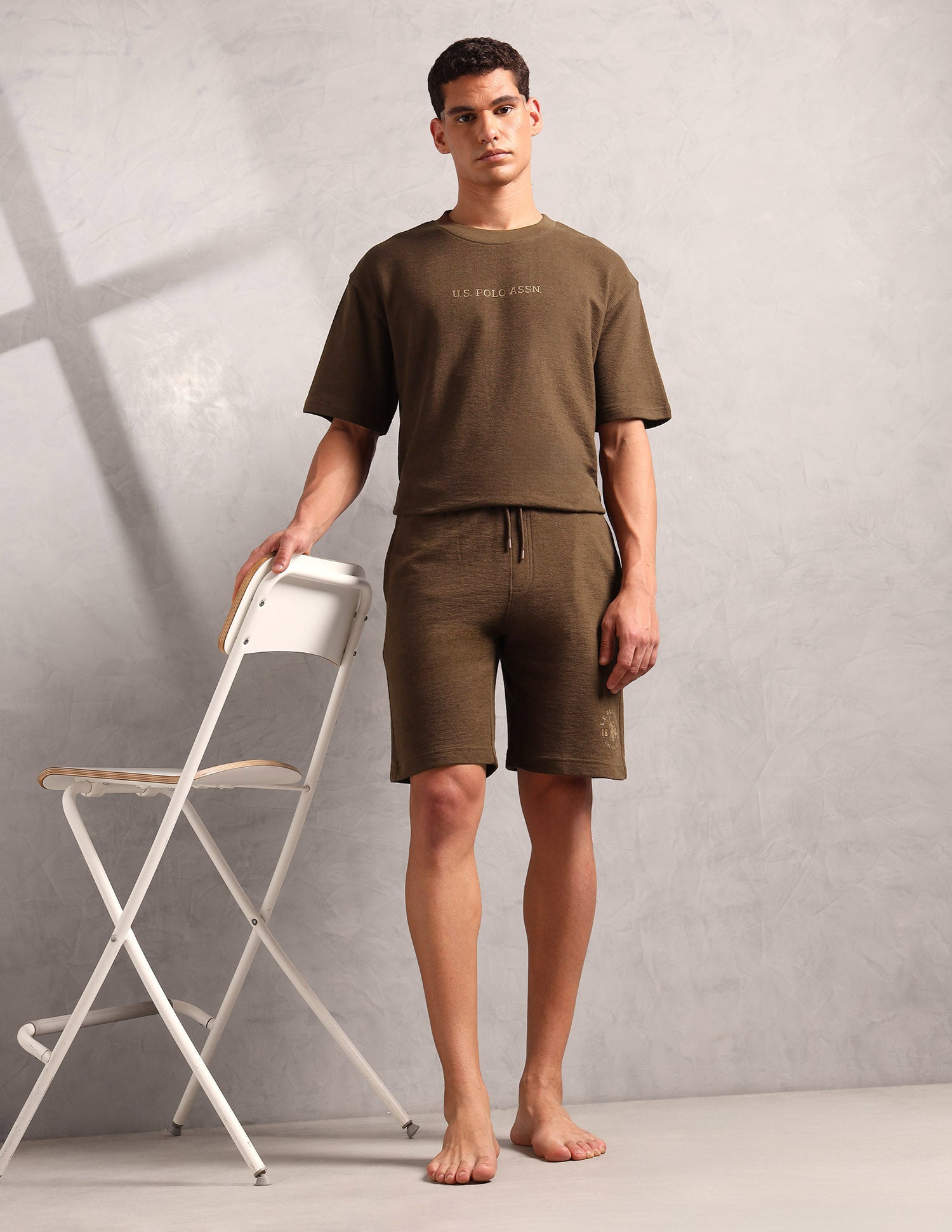 Breathable Regular Fit PS002 Lounge Shorts - Pack Of 1 Chestnut - U.S. POLO ASSN. | Large