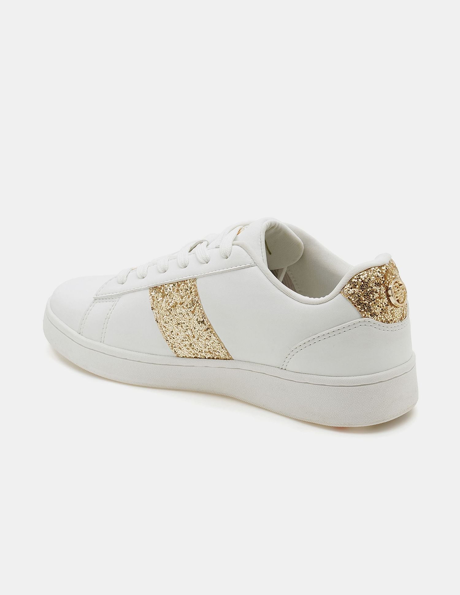 Women Glitter Kate 3.0 Sneakers Off White - U.S. POLO ASSN. | Large