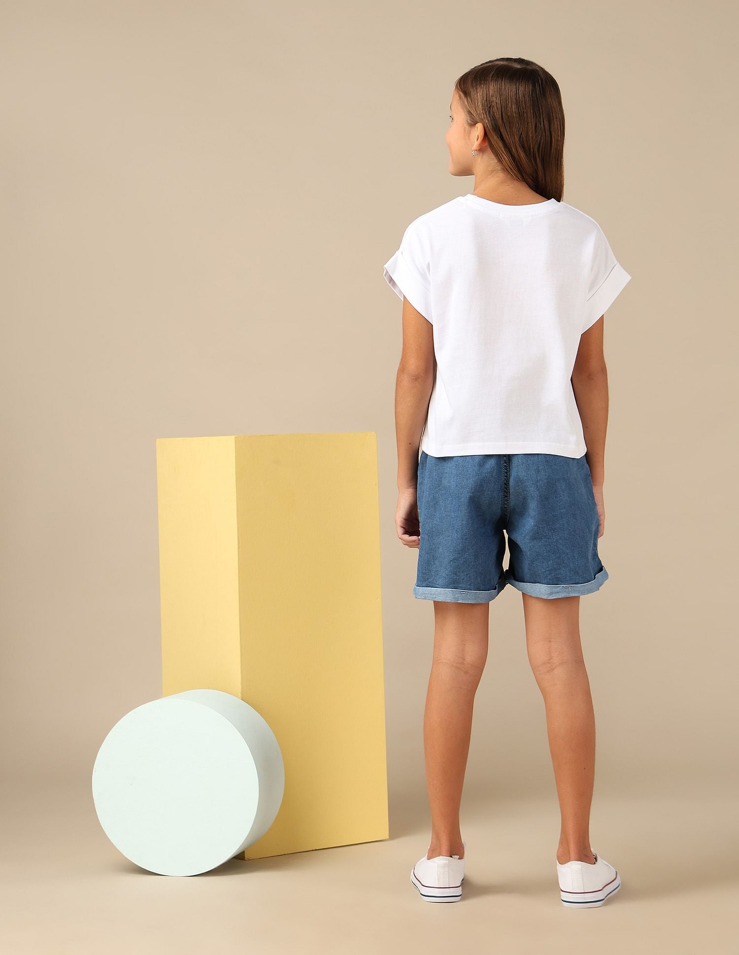 Girls Resort Graphic Cotton T-Shirt White - U.S. POLO ASSN. | Large