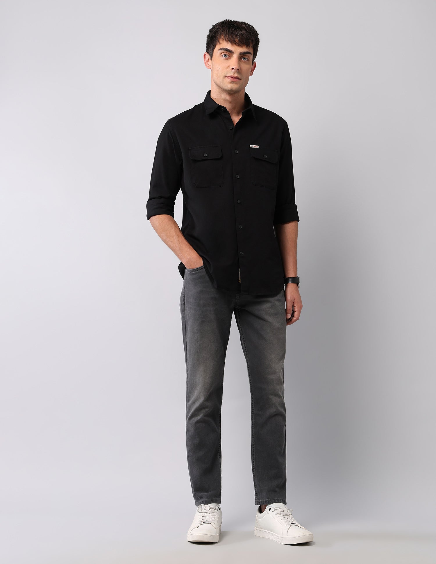 Cole Comfort Cropped Fit Grey Jeans Grey - U.S. POLO ASSN. | Large