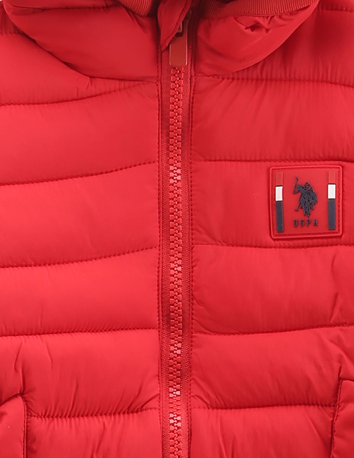 Boys Lightweight Puffer Jacket Red - U.S. POLO ASSN. | Large