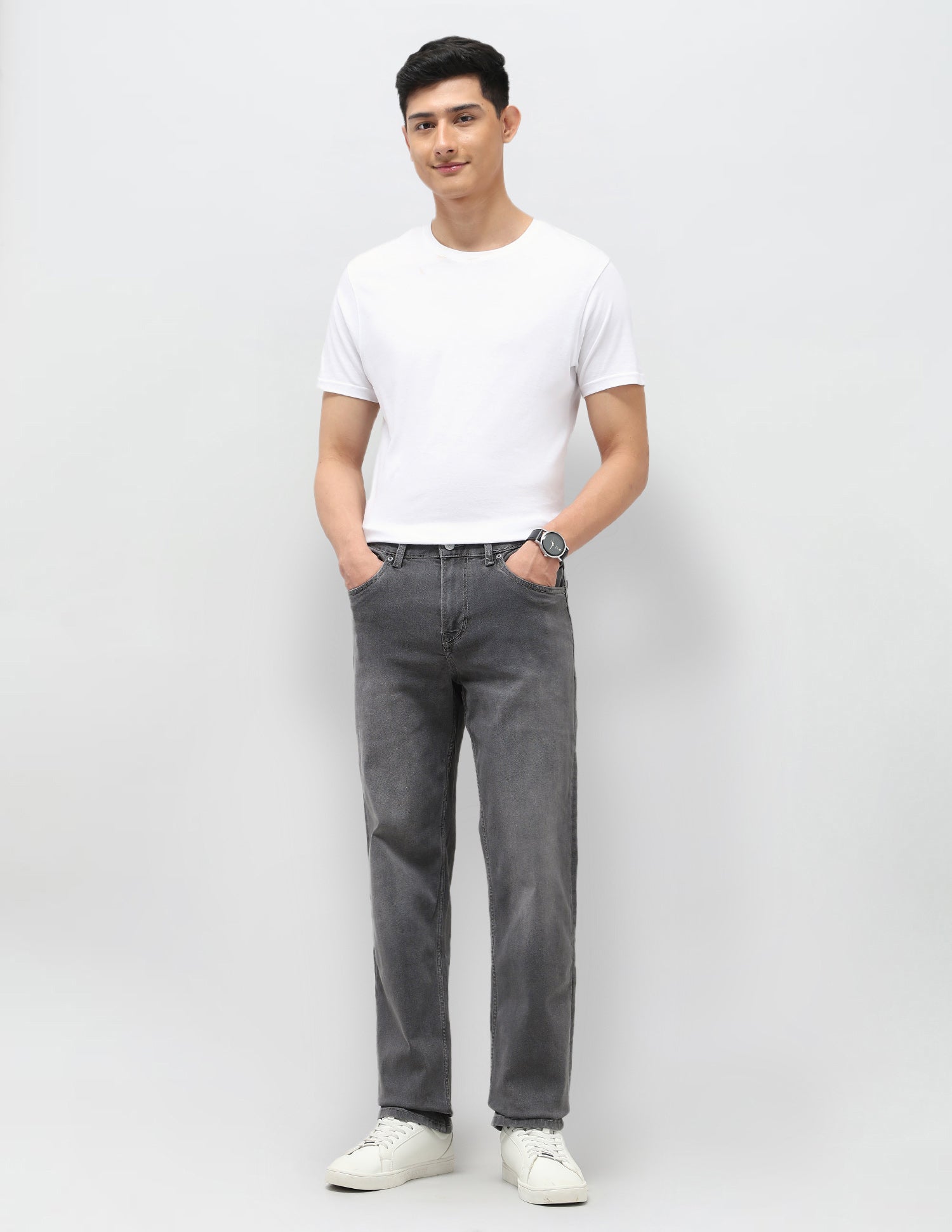 Shawn Relaxed Fit Grey Jeans Grey - U.S. Polo Assn. India | Large