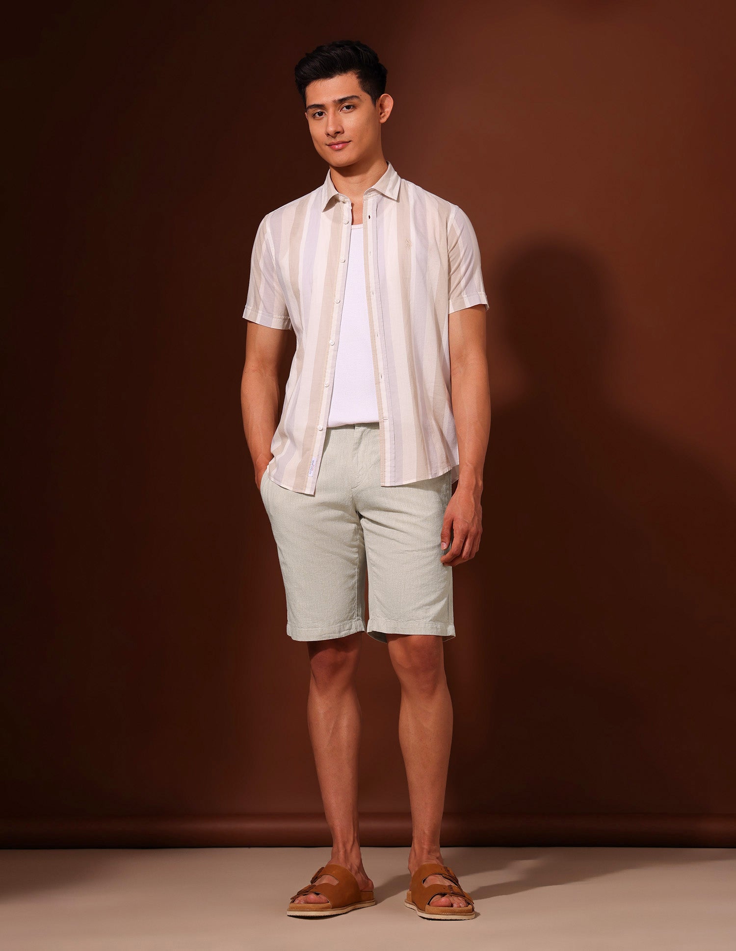 Working Holiday Slim Fit Shorts Beige - U.S. Polo Assn. India | Large
