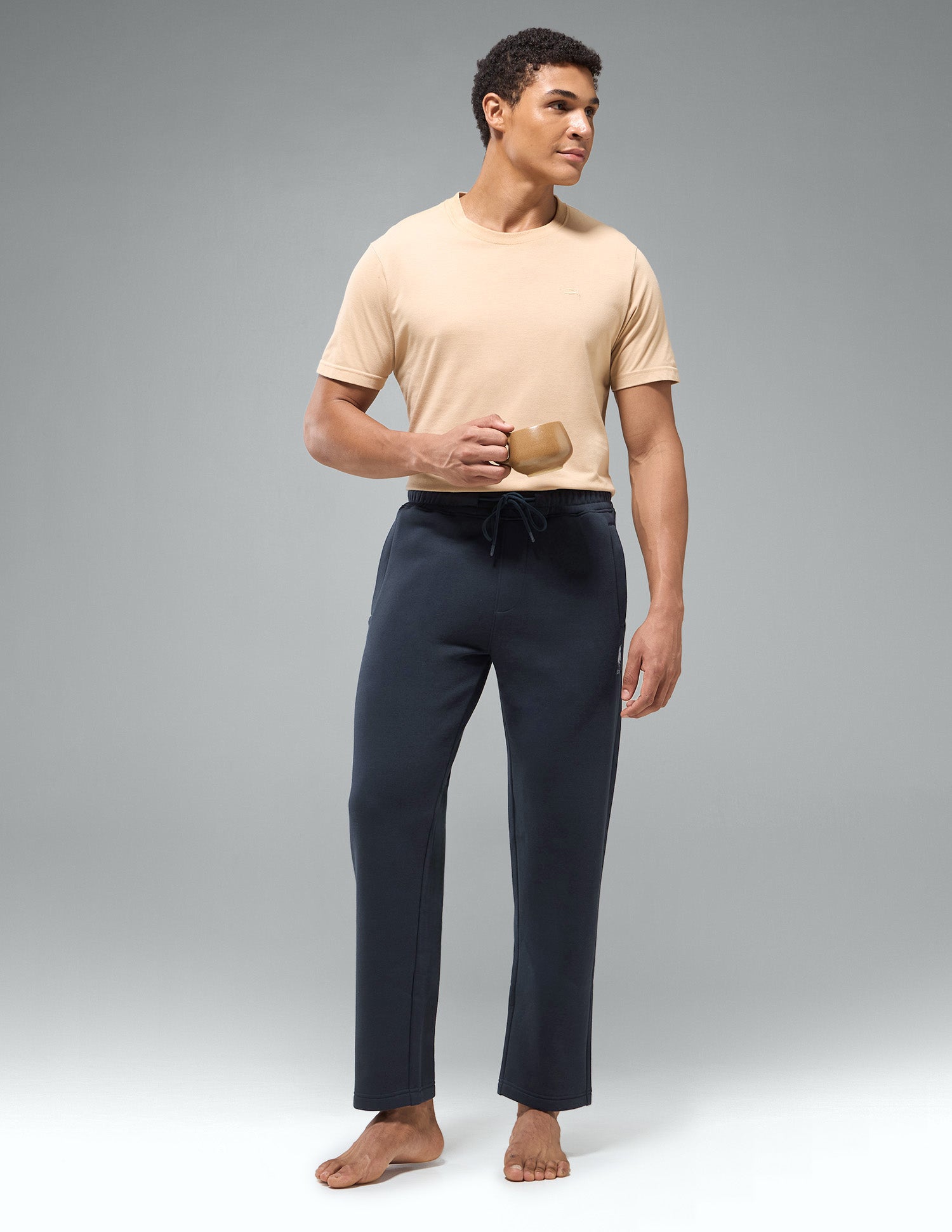 Cotton Fleece Relaxed Fit LR007 Track Pants Navy - U.S. Polo Assn. India | Large