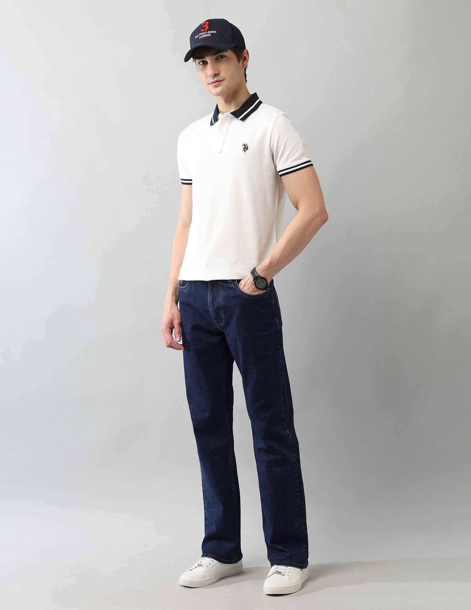 Vintage Connor Bootcut Fit Blue Jeans Blue - U.S. Polo Assn. India | Large