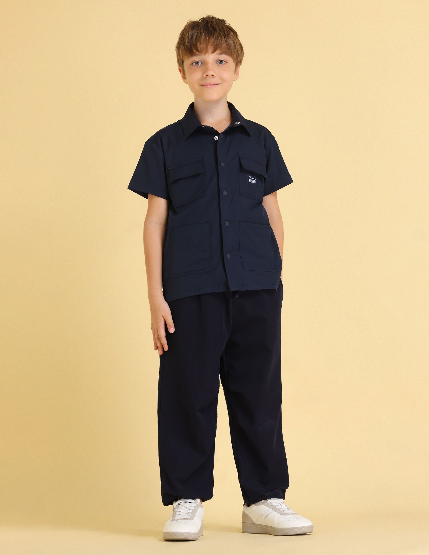 UKSHT1516 NAVY Boys Shirt Navy - U.S. POLO ASSN. | Large