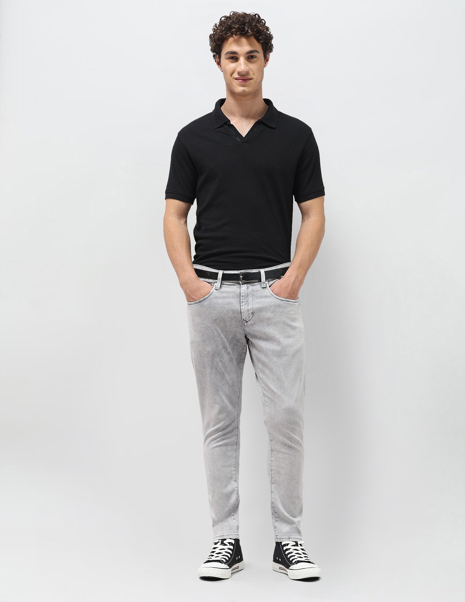 Henry Tapered Fit Grey Jeans Grey - U.S. Polo Assn. India | Large