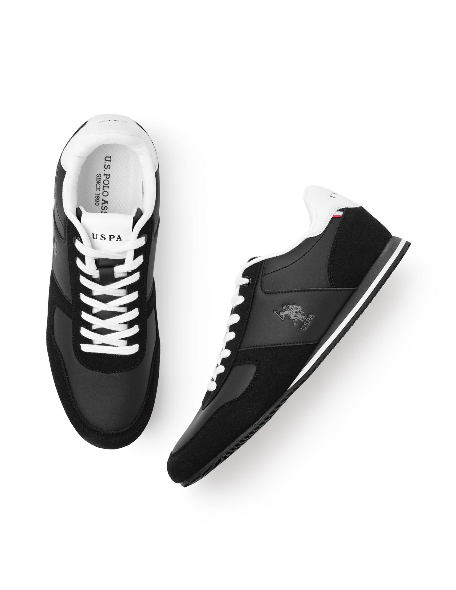 Men Sorrento 4.0 Black Retro Sneakers Black - U.S. POLO ASSN. | Large