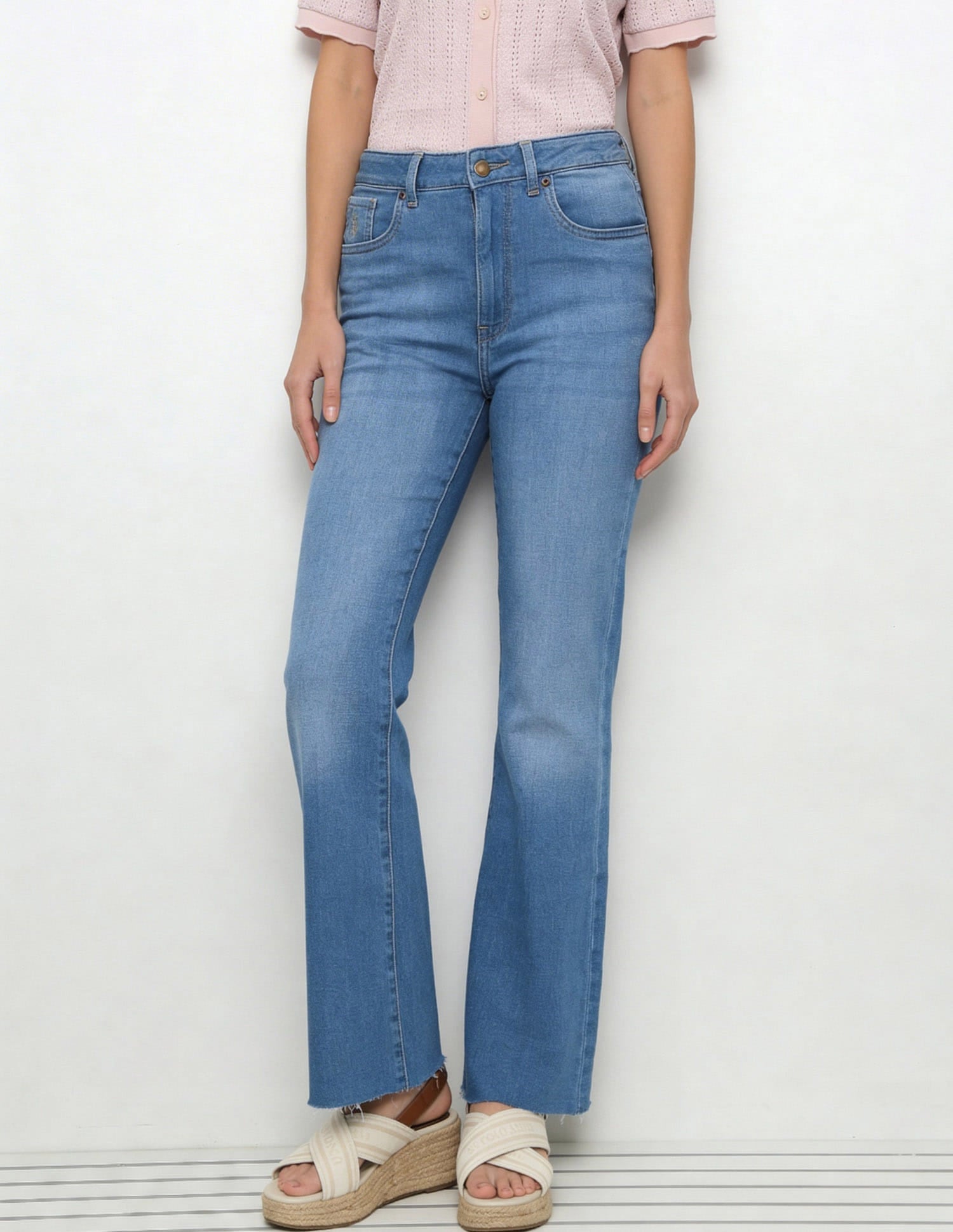 High Rise Bootcut Jeans Blue - U.S. Polo Assn. India | Large