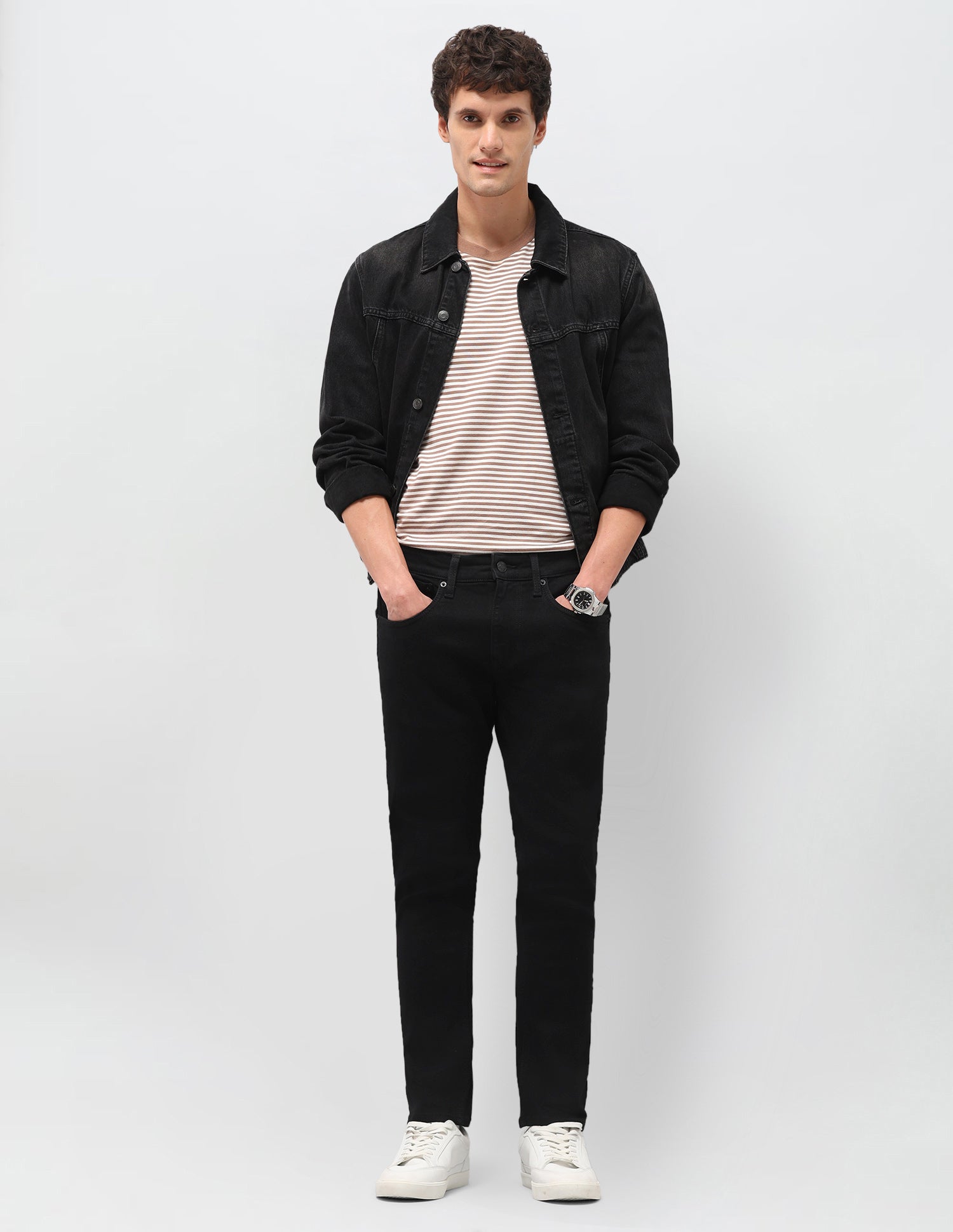 Henry Tapered Fit Black Jeans Black - U.S. Polo Assn. India | Large