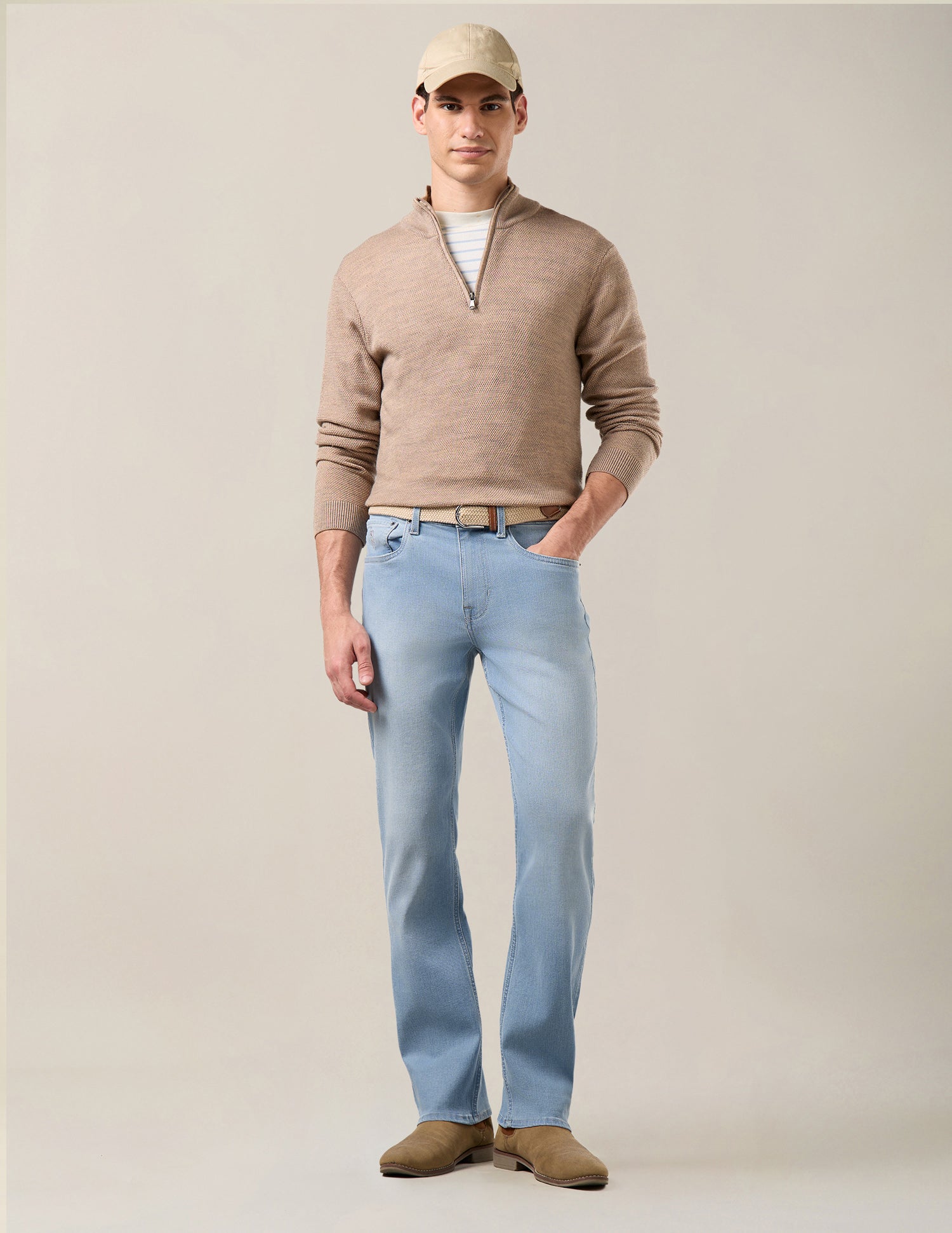 Harold Slim Straight Fit Blue Jeans Light Indigo - U.S. Polo Assn. India | Large